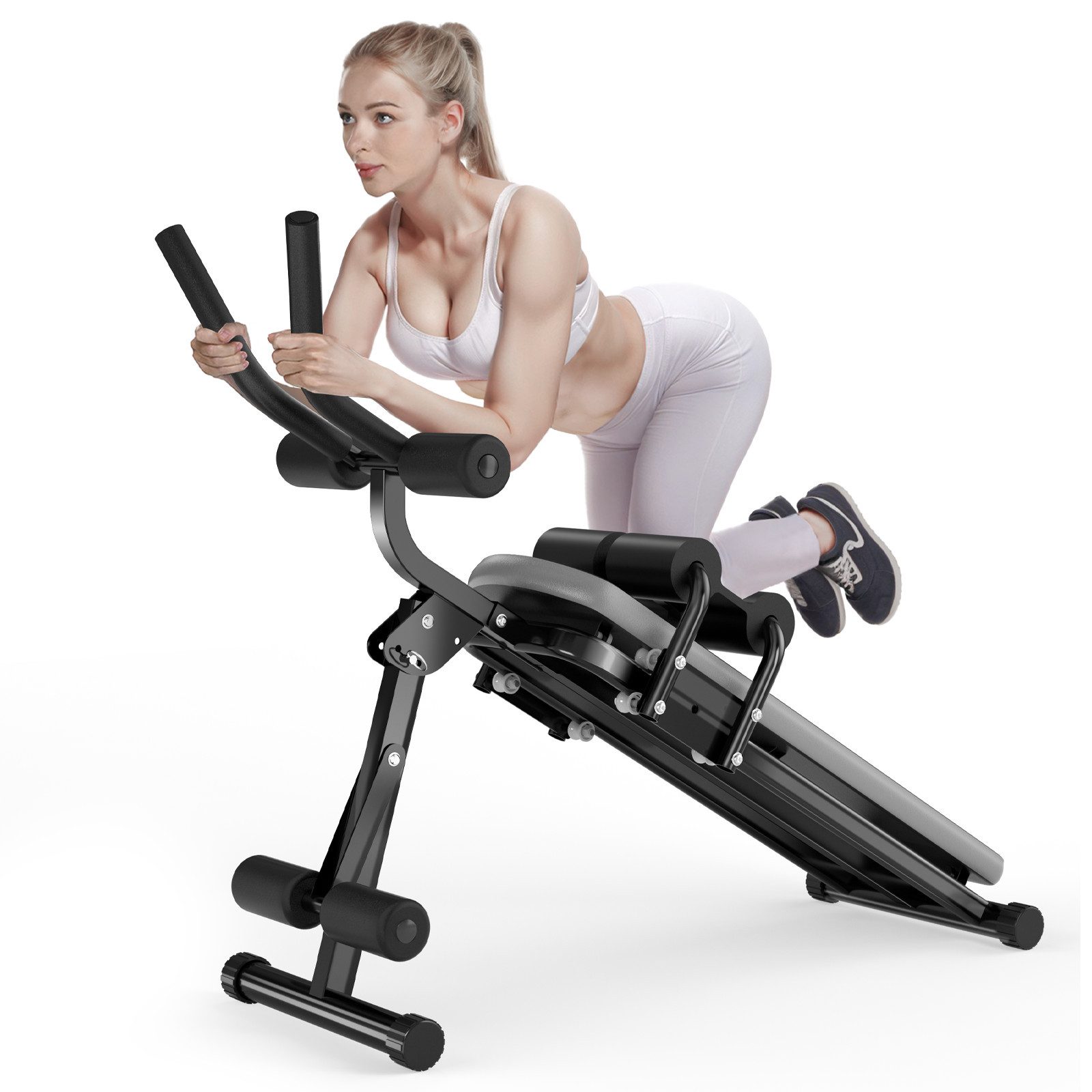 Gywowken Bauchmuskelmaschine Bauchmuskeltrainer Bauchtrainer Faltbar