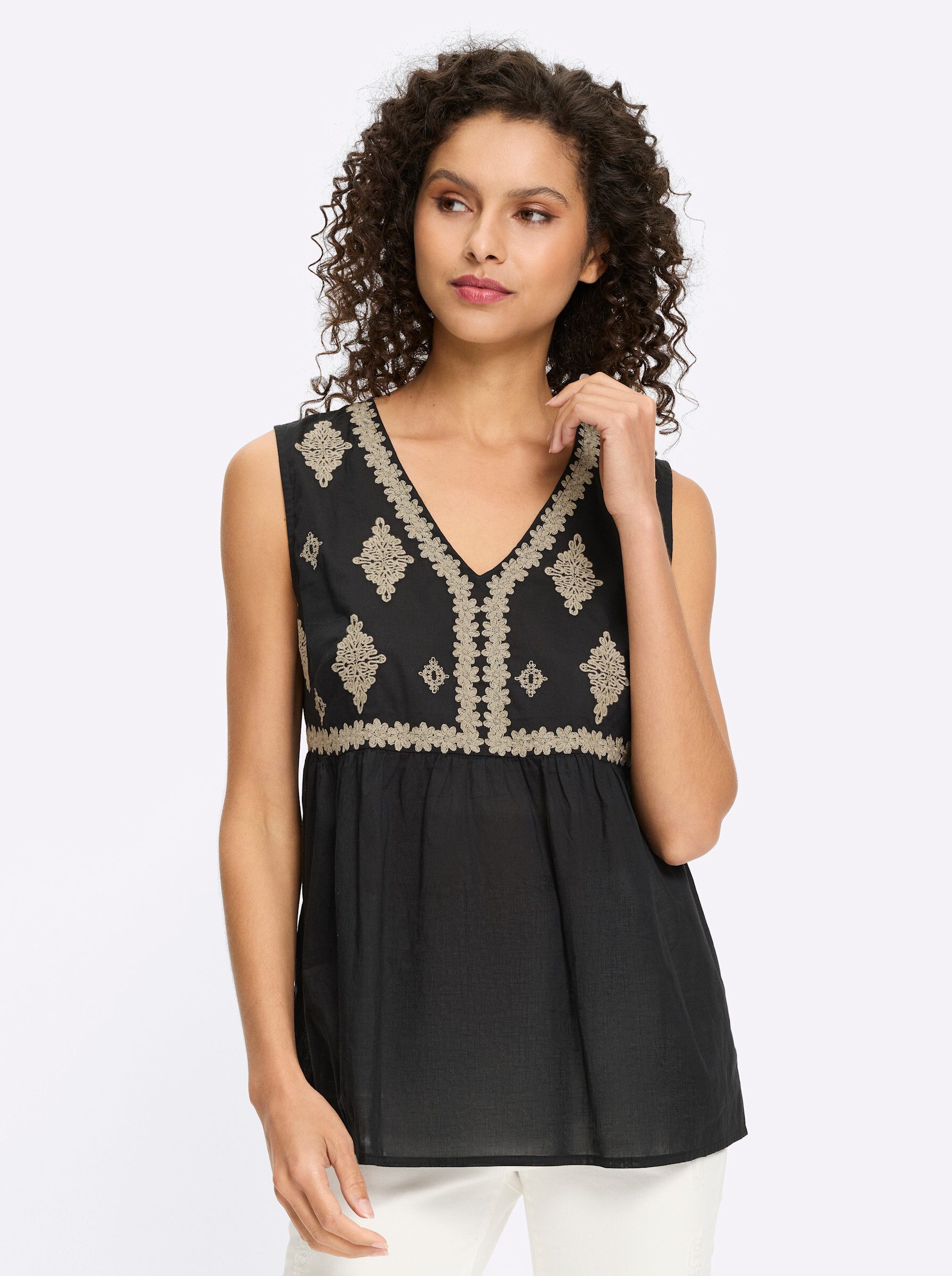 heine Blusentop Blusentop Ärmellos günstig online kaufen