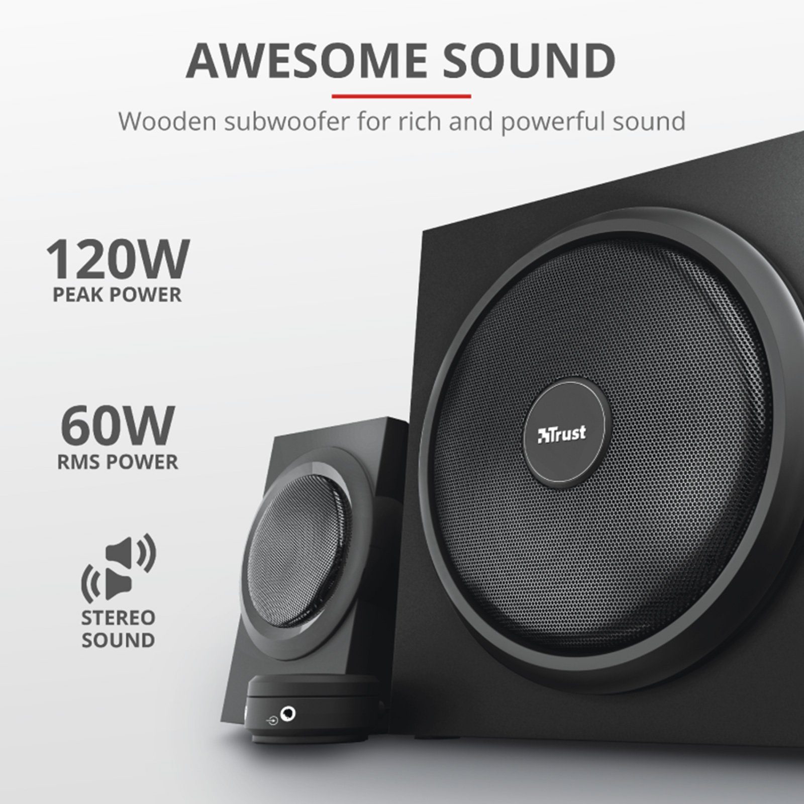 Trust Yuri 2.1 Speaker Set PC-Lautsprecher