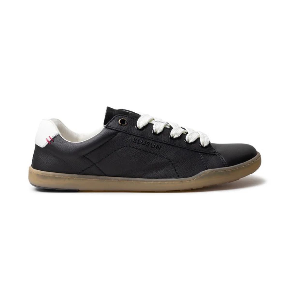 BLUSUN BLSN-100M Herren Barfuß Sneaker Glattleder & Veloursleder Barfußschuh aus echtem Leder