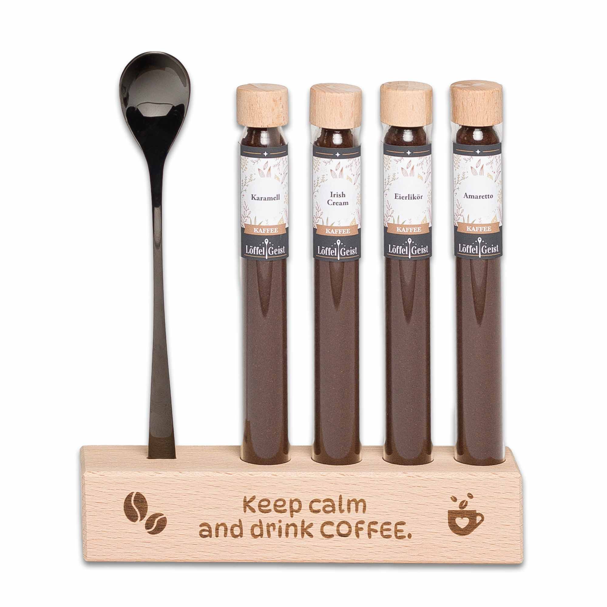 Löffelgeist Lebensmittel-Geschenkset Keep calm and drink Coffee