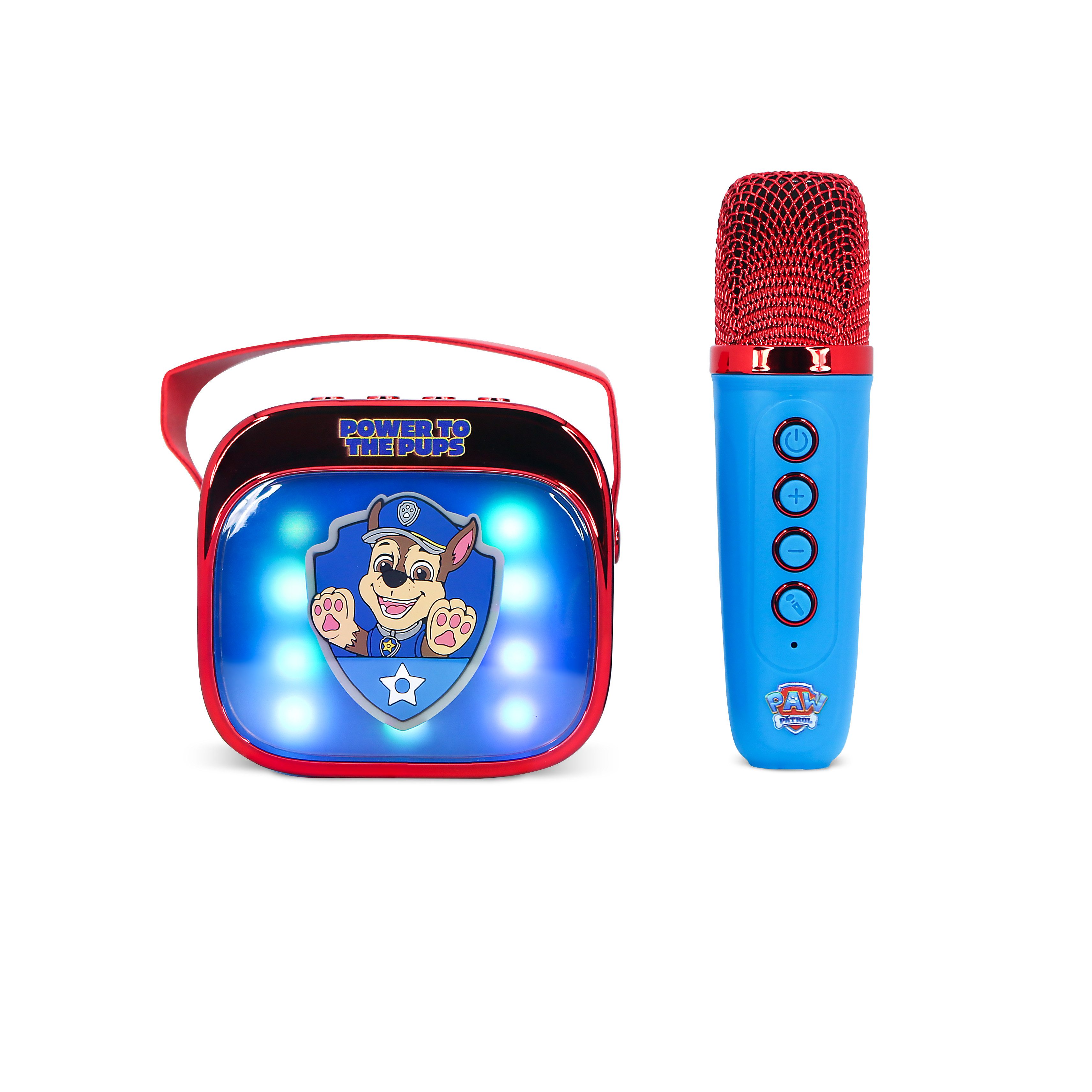 OTL Paw Patrol Chase PopSing Karaoke-Maschine mit Mikrofon Karaoke-Maschine 2.0 (5 W, kindgerecht)