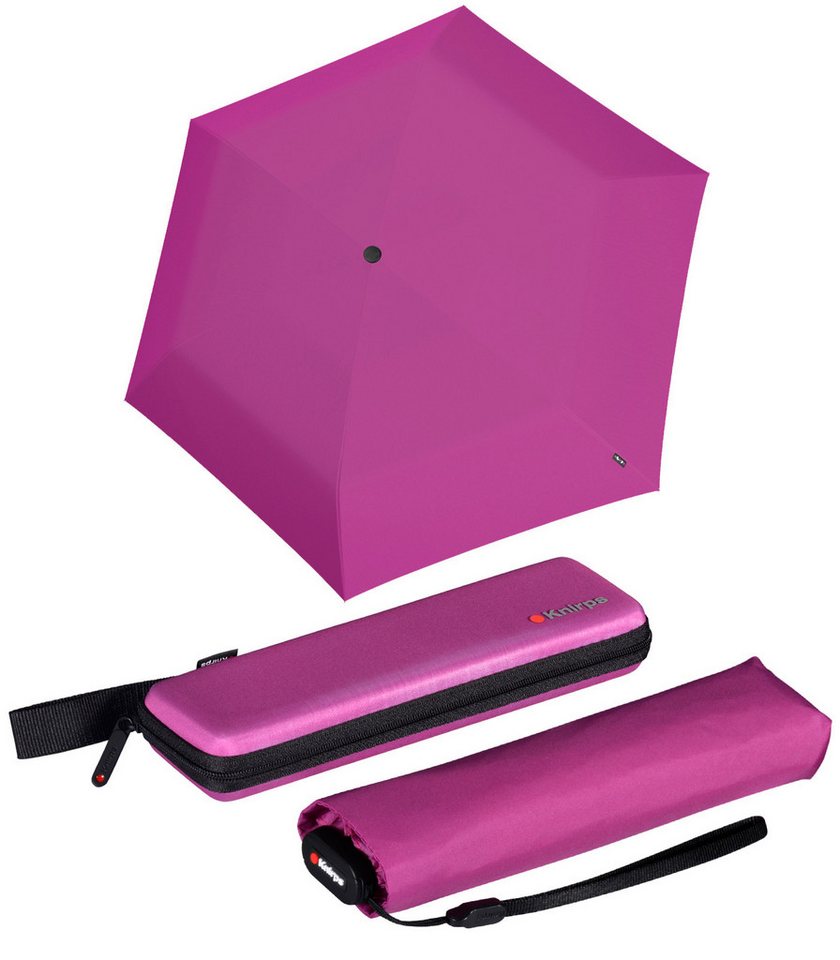 Knirps® Taschenregenschirm US.050 Ultra Light Slim Manual im stabilen Etui, extrem leicht und super kompakt