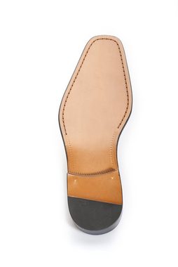 Mario Moronti Savona braun Ledersohle Schnürschuh Der klassische Herrenschuh aus Leder veredelt elegante Business-Looks, Schuhe mit Erhöhung, Exklusive Farbe, Schuhe die größer machen