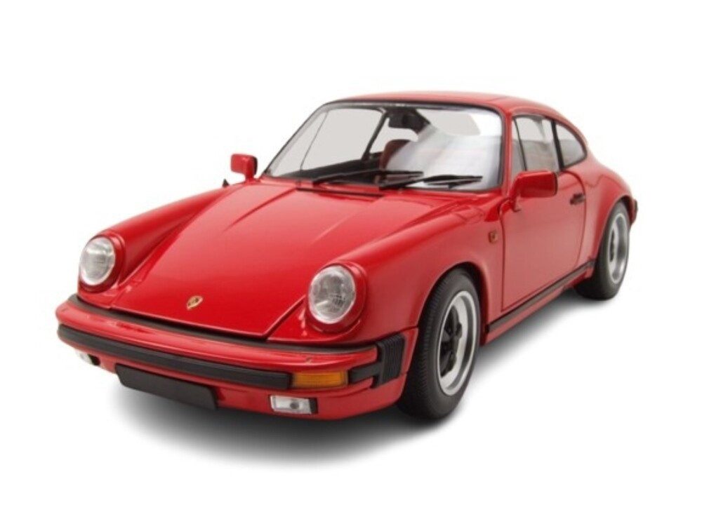 Minichamps Modellauto Porsche 911 Carrera 3.2 Coupe 1983 rot, Maßstab 1:18