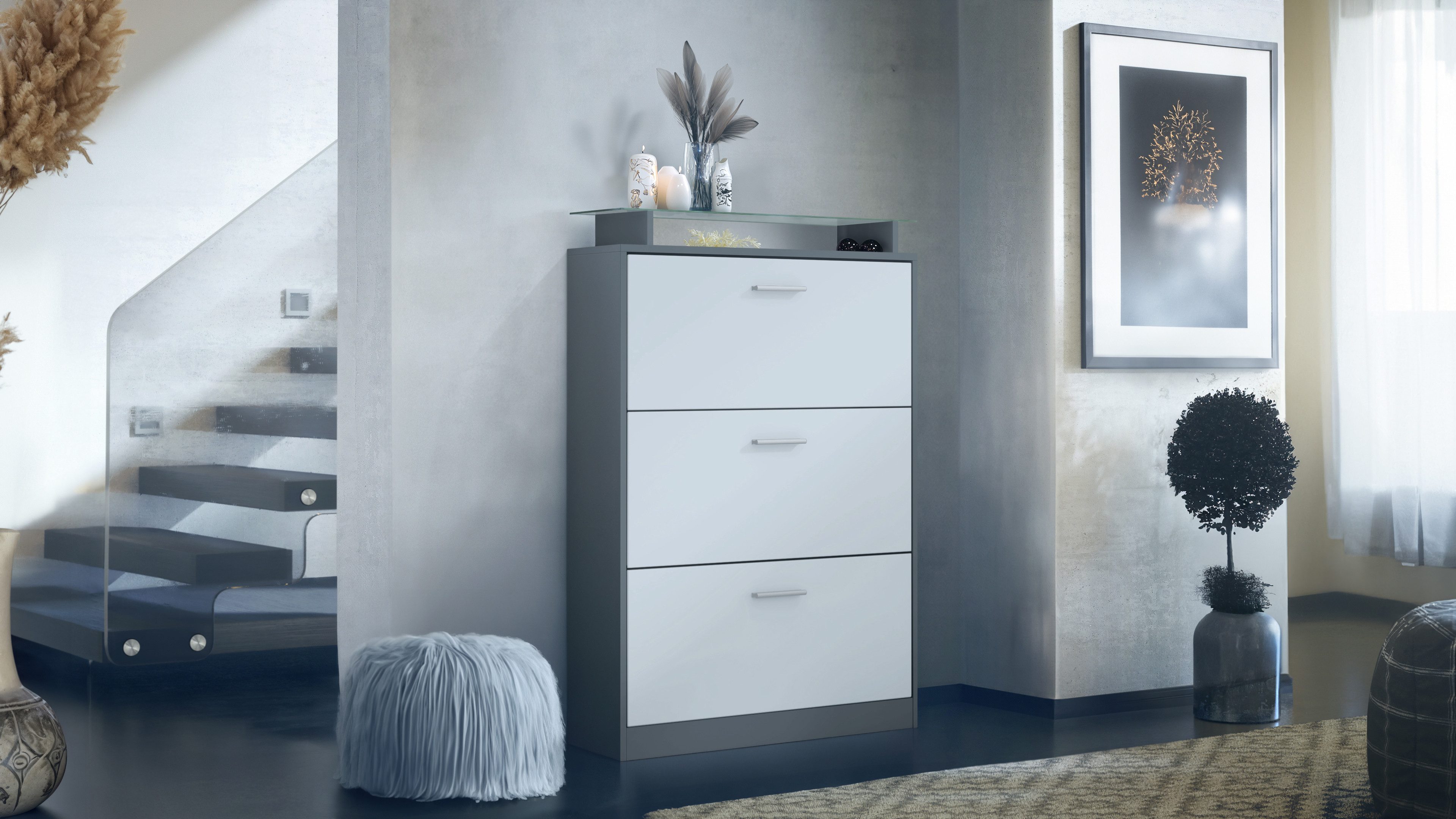 Vladon Schuhschrank Lavia (Schuhkipper, für 24 günstig online kaufen