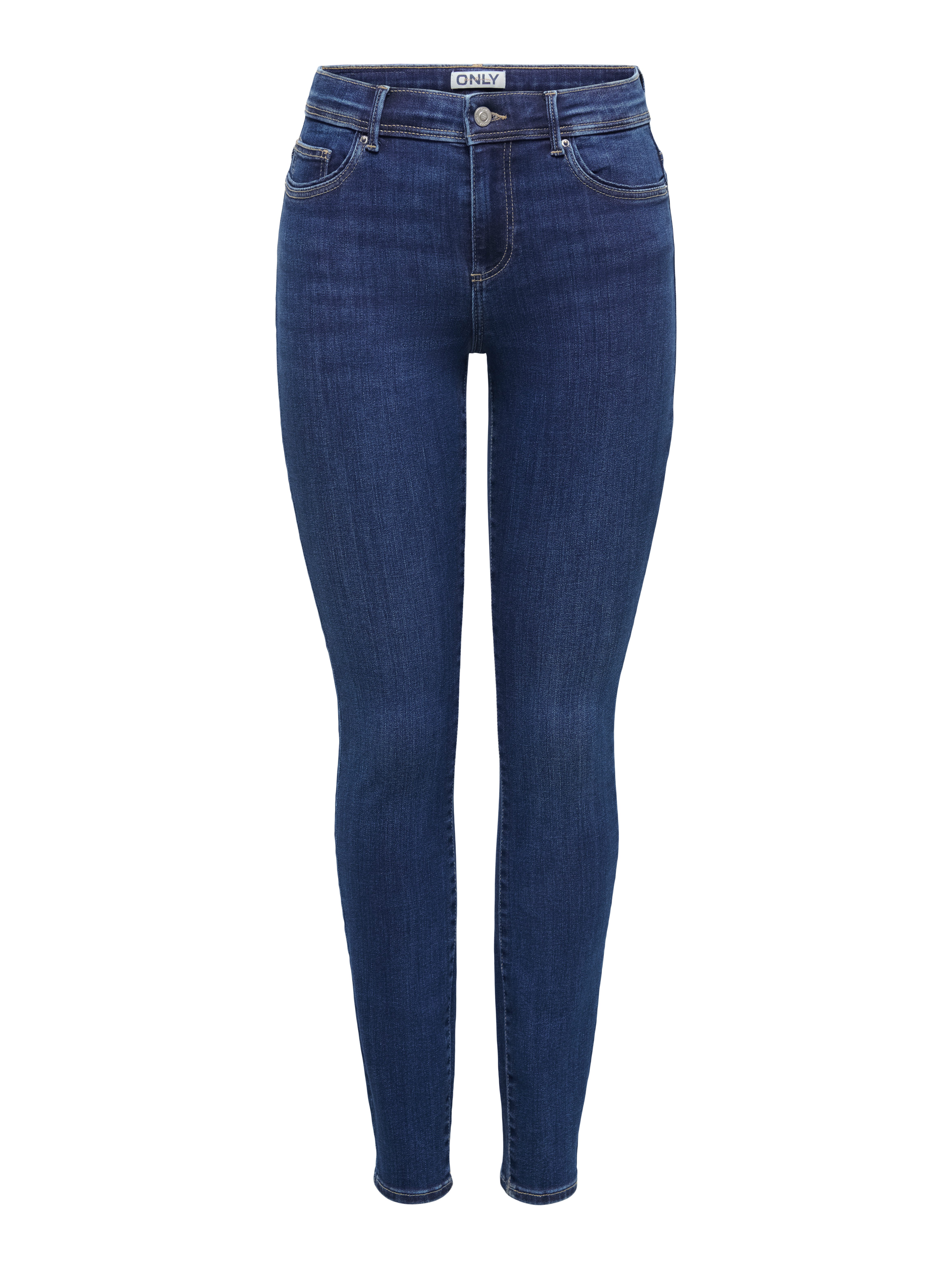 ONLY Skinny-fit-Jeans ONLLINEA MID WAIST LANK SK DNM Baumwollmischung, mid waist, skinny fit