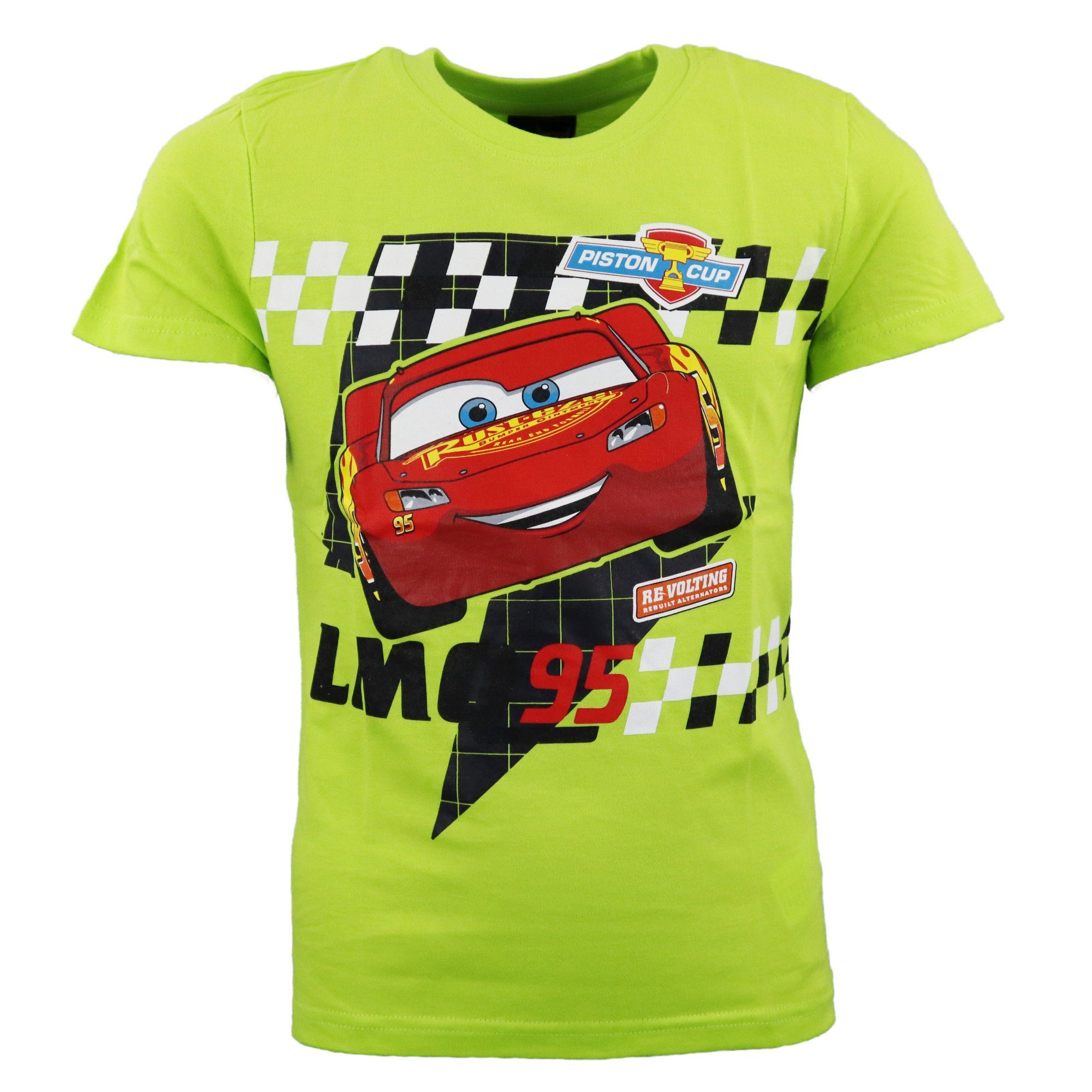 Cars Print-Shirt Disney Cars Lightning McQueen Kinder T-Shirt Kurzarm Shirt Gr. 104 bis 134, 100% Baumwolle