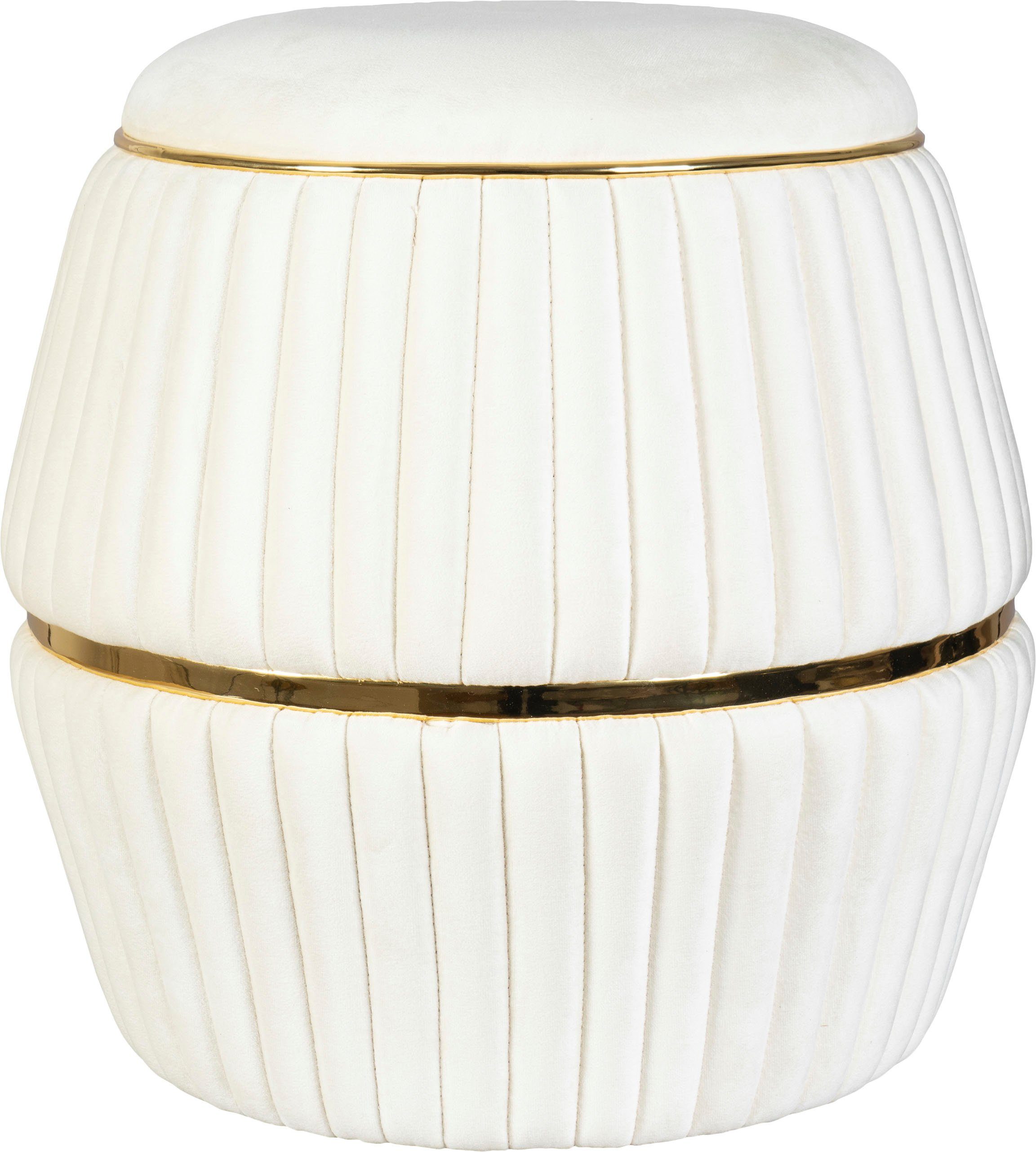 Kayoom Sitzhocker Hocker Doric, trendiger Look, ästhetische Farbgebung, schöne Steppung (1 St), komfortabel, hochqualitativ, pflegeleicht, in vielen Räumen zuhause