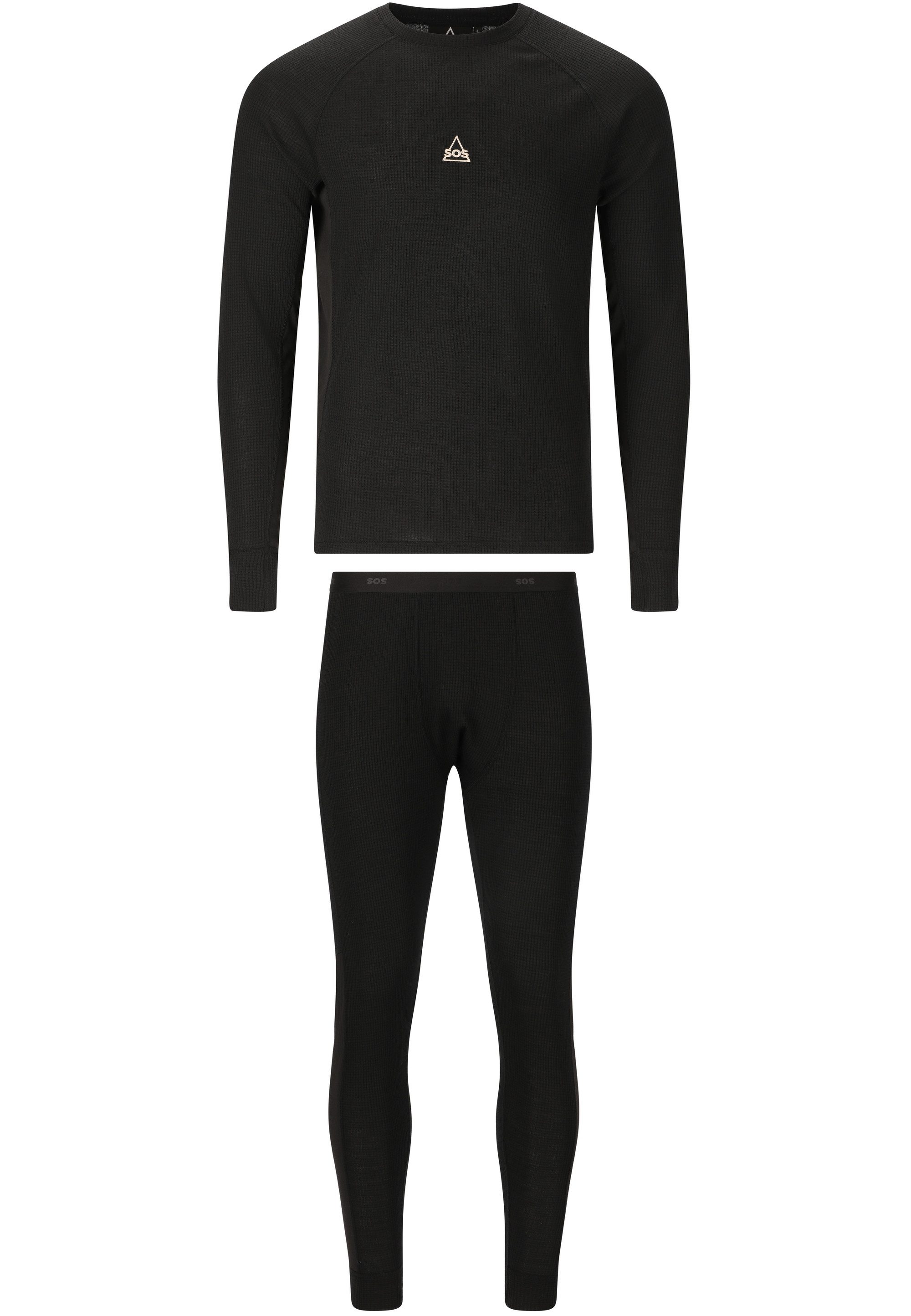 SOS Funktionsshirt Namsan (2-tlg) mit bequemer Merino-Wolle