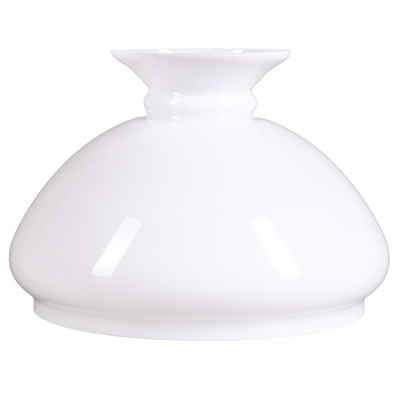 Home4Living Lampenschirm Petroleumglas Ø 218mm Grün, Weiß, Beige Lampenglas