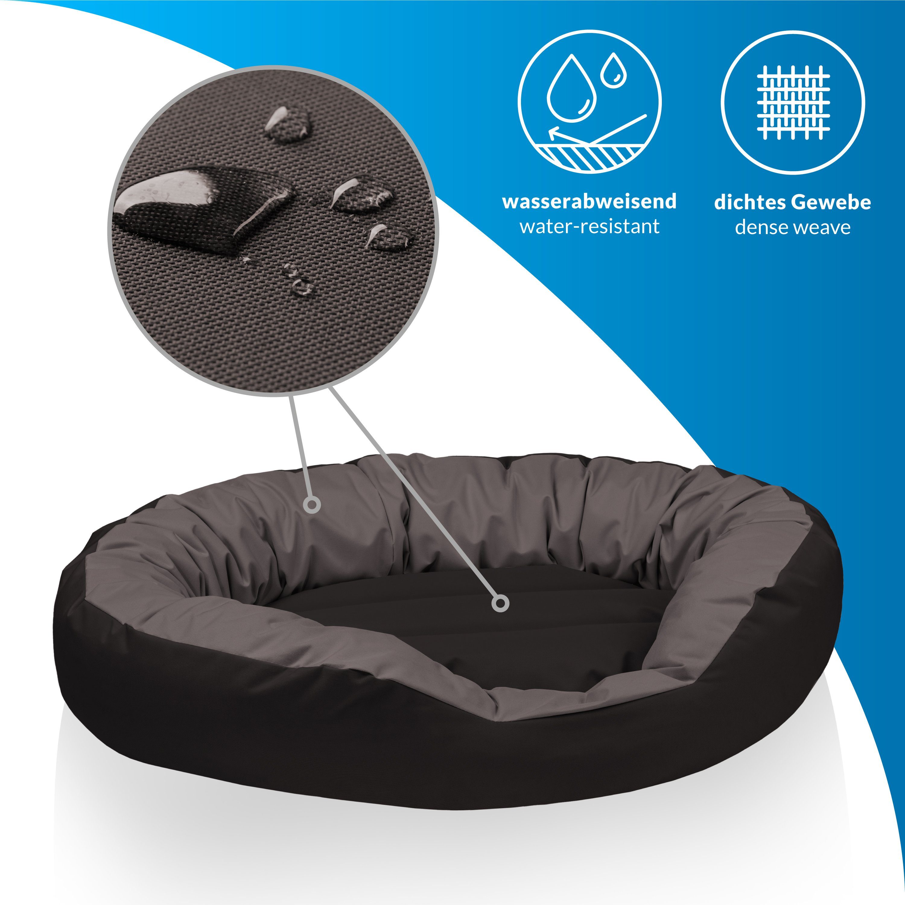 BedDog Tierbett Hundebett SUNNY mit Rand, günstig online kaufen