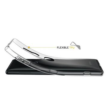 CoolGadget Handyhülle Transparent Ultra Slim Case für Sony Xperia XZ3 6 Zoll, Silikon Hülle Dünne Schutzhülle für Sony XZ3 Hülle