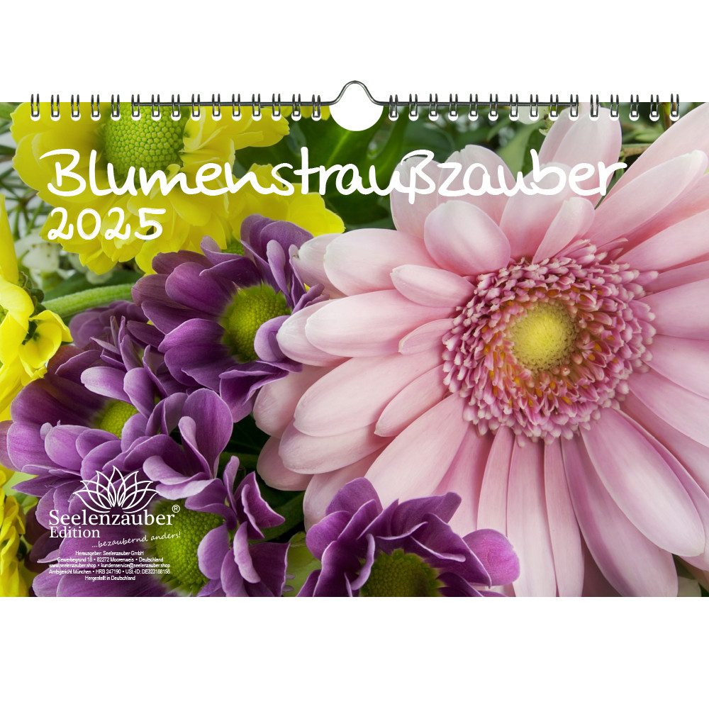 Seelenzauber Wandkalender Blumenstraußzauber DIN A4 Kalender für 2025