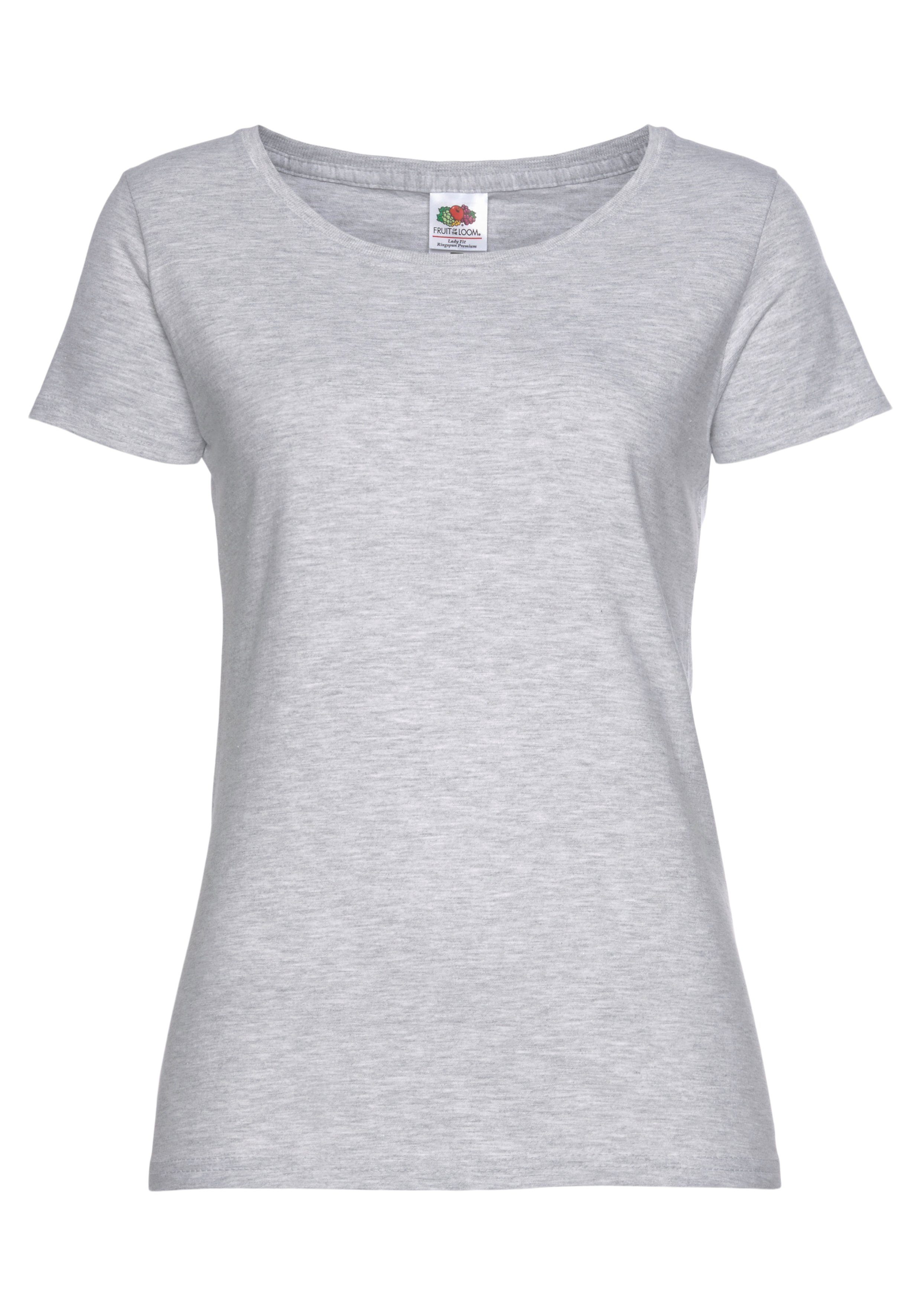 Fruit of the Loom Rundhalsshirt "Lady Fit Premium", (Packung, 2 tlg., 2er-P günstig online kaufen