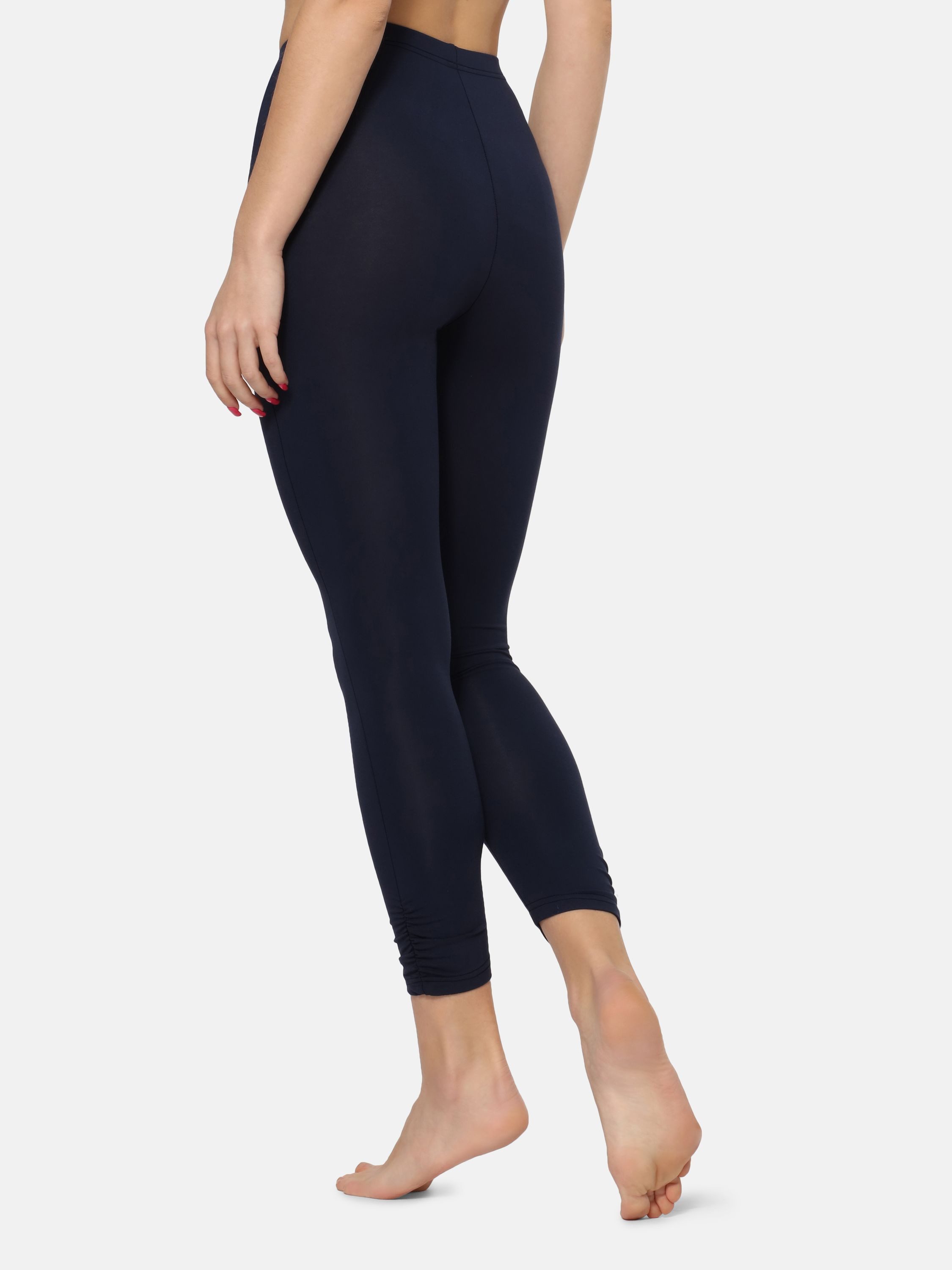 Merry Style Leggings Damen 7/8 Hosen mit Falten MS10-424 (1-tlg) elastischer Bund
