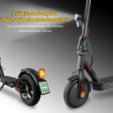 ZWHEEL E-Scooter 8,5 Zoll ElektroScooter mit Straßenzulassung ABE, APP, 350,00 W, 20,00 km/h, (mit Schutzblechen x), Doppelbremssystem, klappbarer Elektroroller