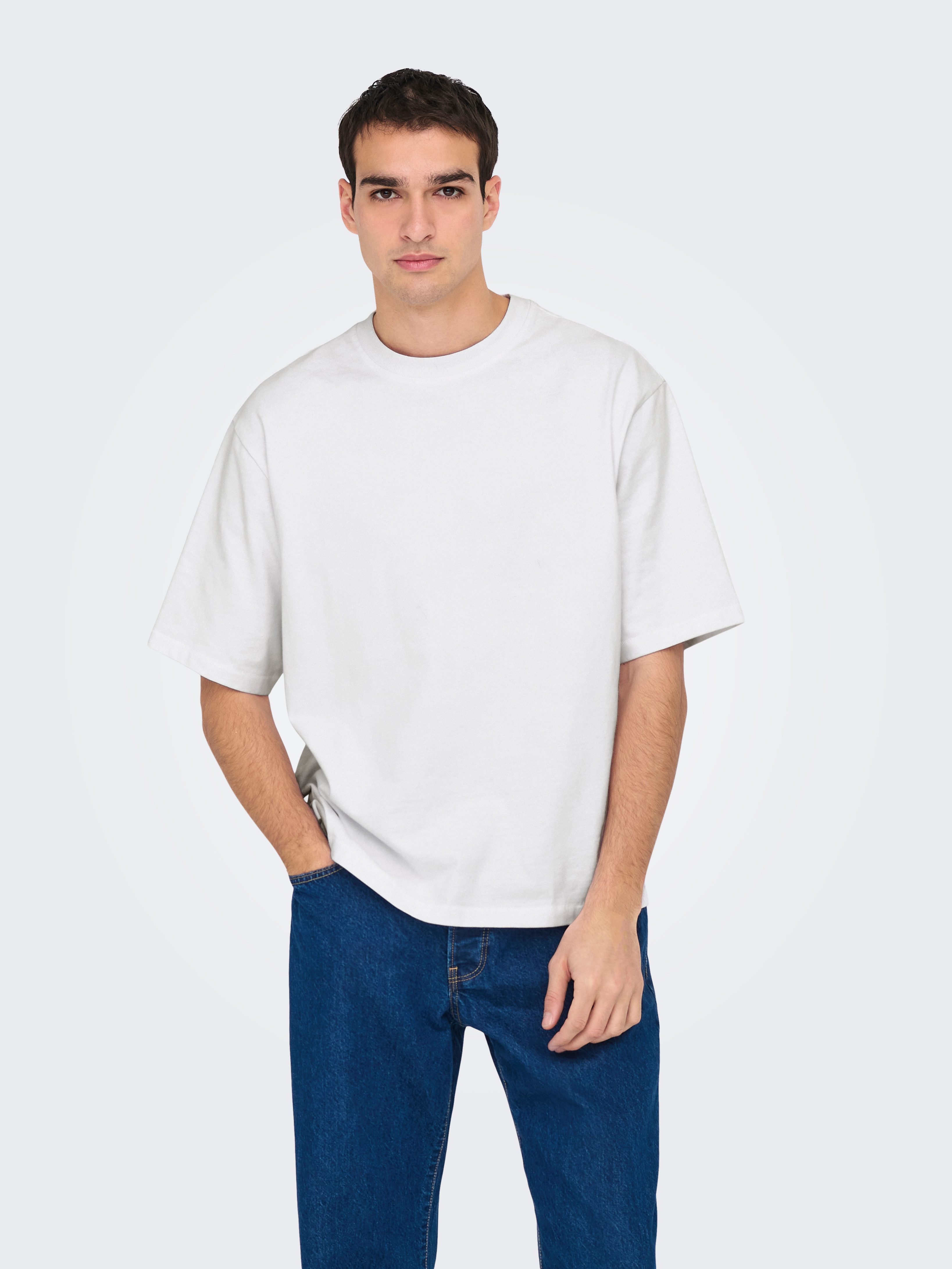 ONLY & SONS Rundhalsshirt ONSMILLENIUM OVZ SS TEE NOOS günstig online kaufen