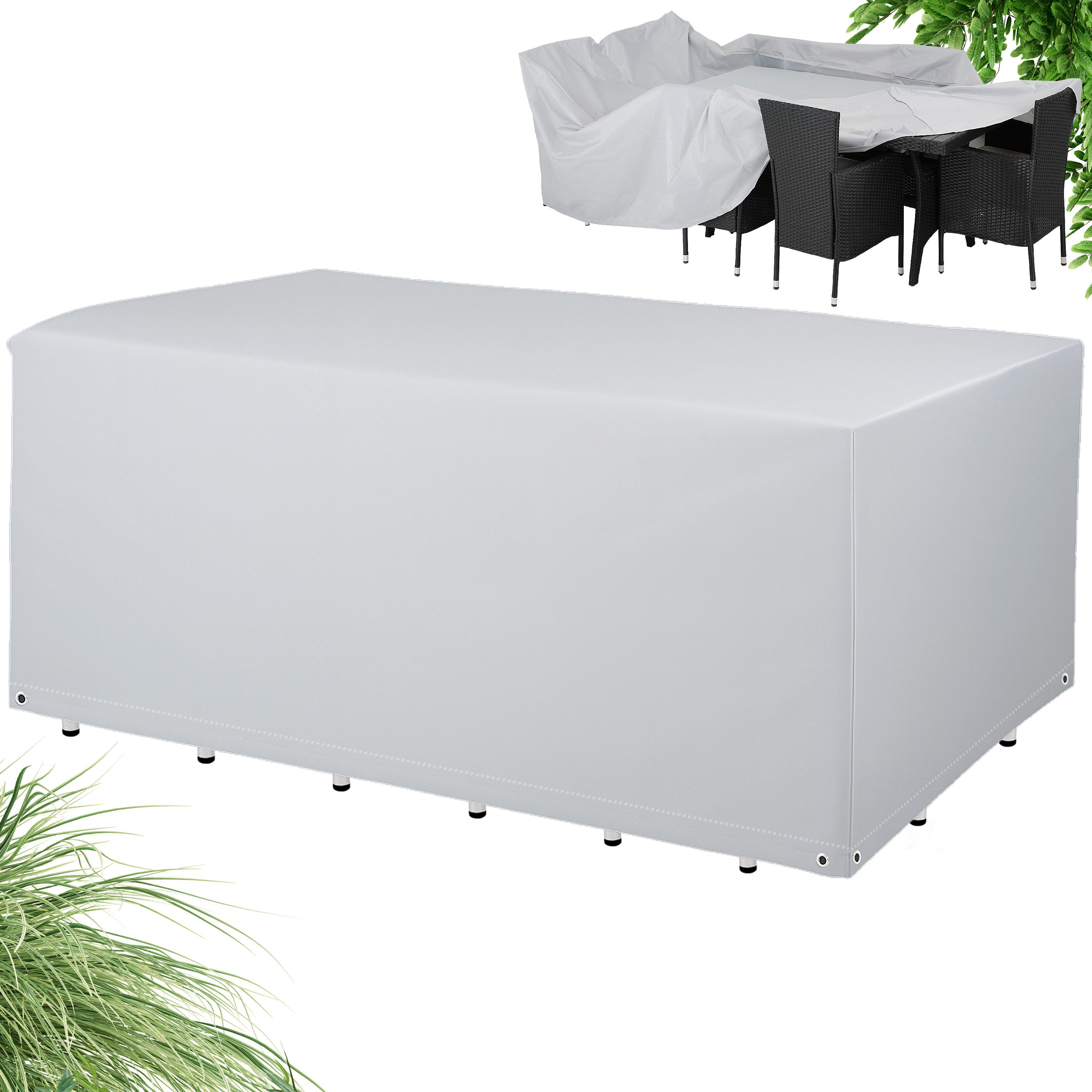 Kingsleeve Gartenmöbel-Schutzhülle Oxford, Outdoor Abdeckplane für Gartentisch Balkonmöbel Schutzhülle 308x138cm