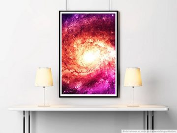 Sinus Art Poster Illustration 60x90cm Poster Magenta Galaxie