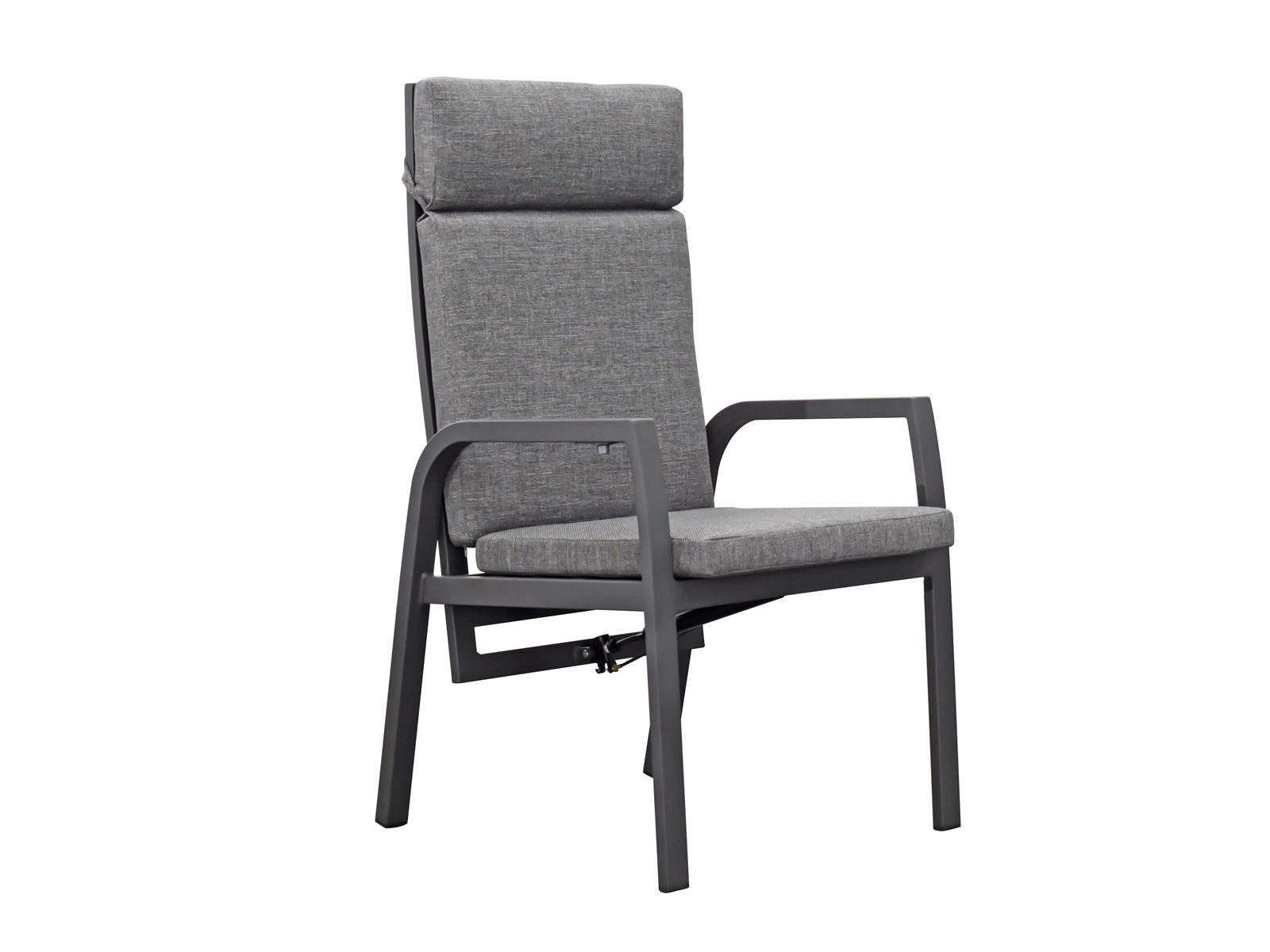 Green Spirit Gartenstuhl »Denver« 2er Set Gartensessel Alu Armlehnen Hochlehner Stühle Sessel (Set, 2 St), Aluminium, wetterfest - Garten, Terrasse, Balkon