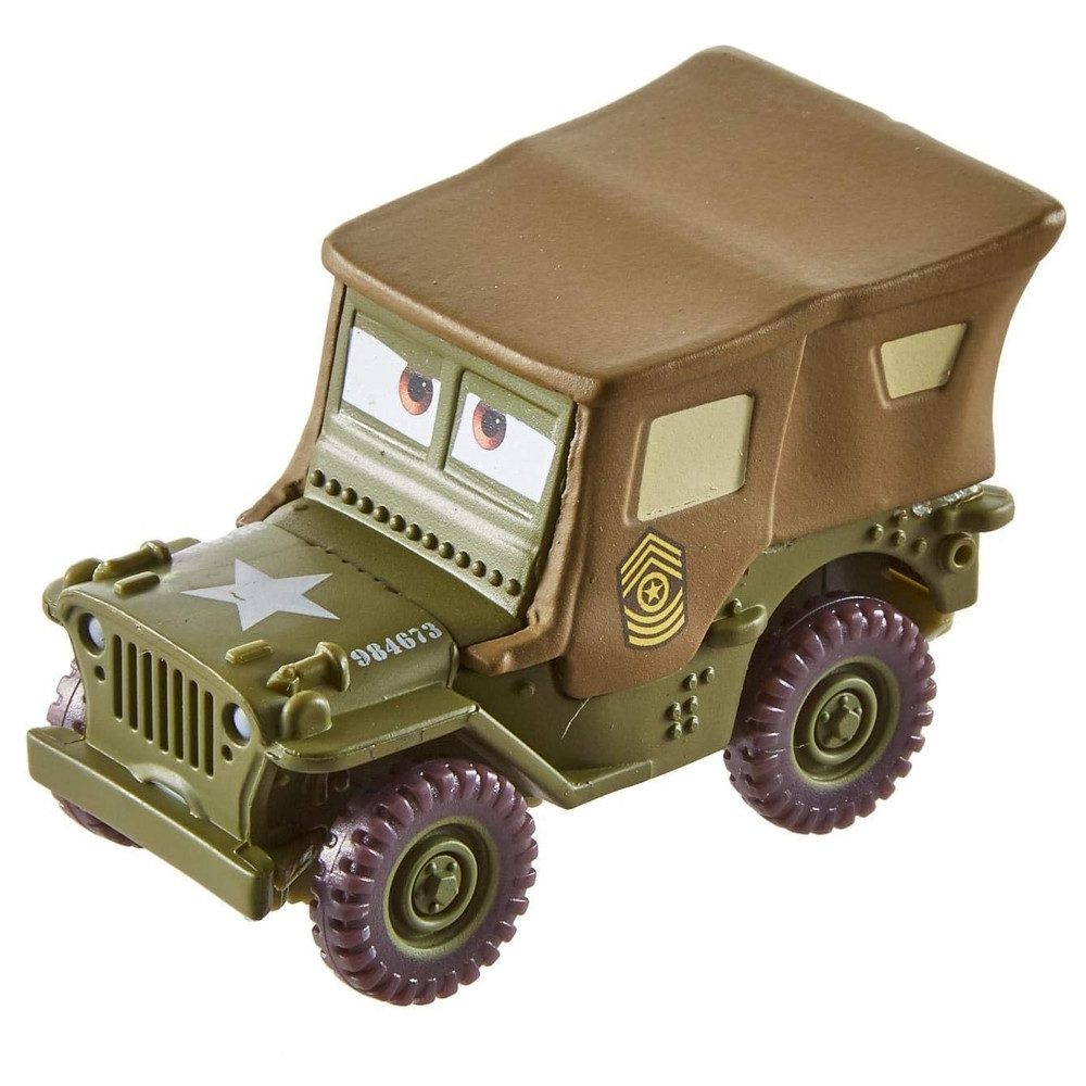 Disney Cars Spielzeug-Rennwagen Sarge FJH95 Disney Cars Die-Cast 1:55 Mattel Fahrzeuge