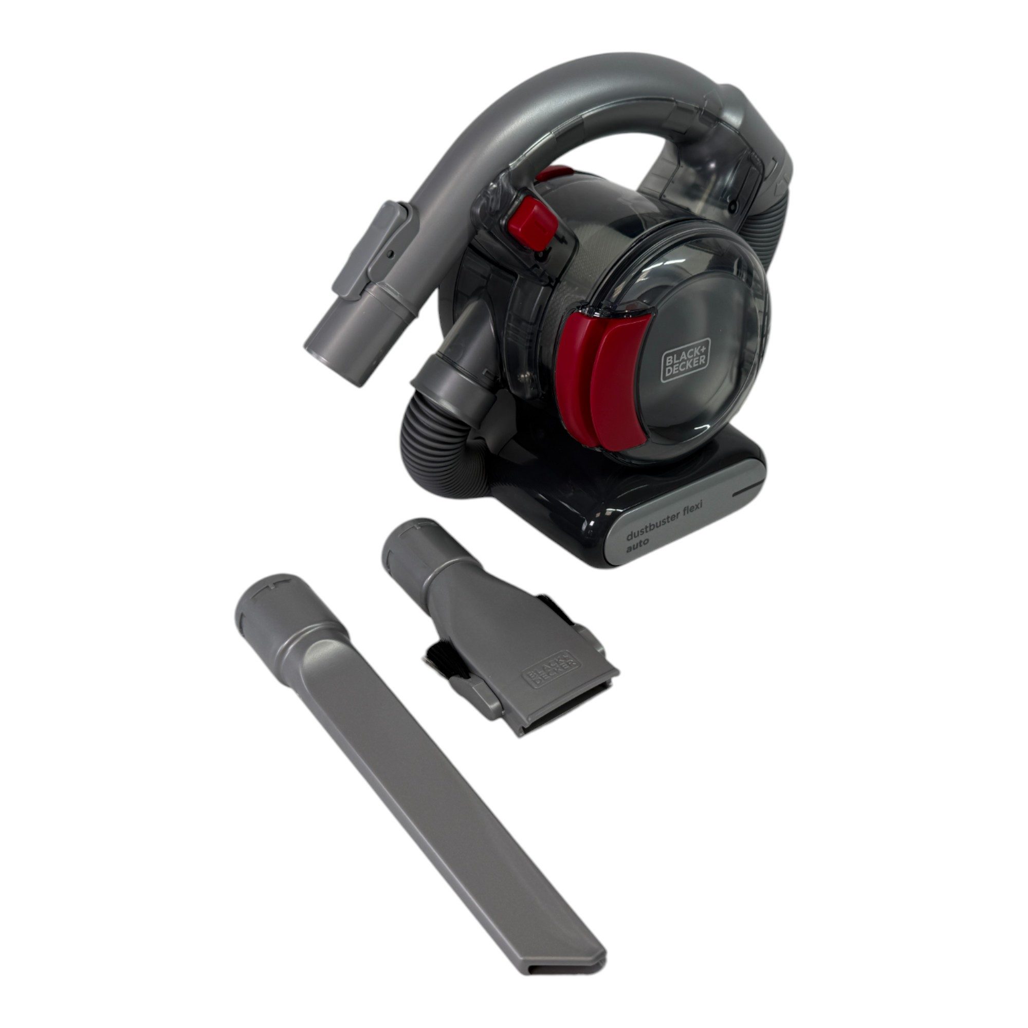 Black + Decker Akku-Handstaubsauger PD1200AV Dustbuster Flexi Auto Handstaubsauger für 12V Auto Steckdosen