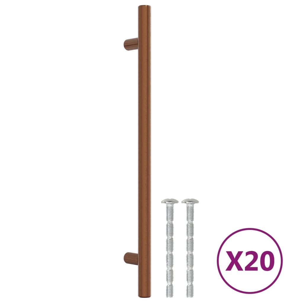 vidaXL Möbelgriff 192 mm Möbelgriffe 20 Stk Bronzen 192 mm Edelstahl Möbelknopf Schrankg