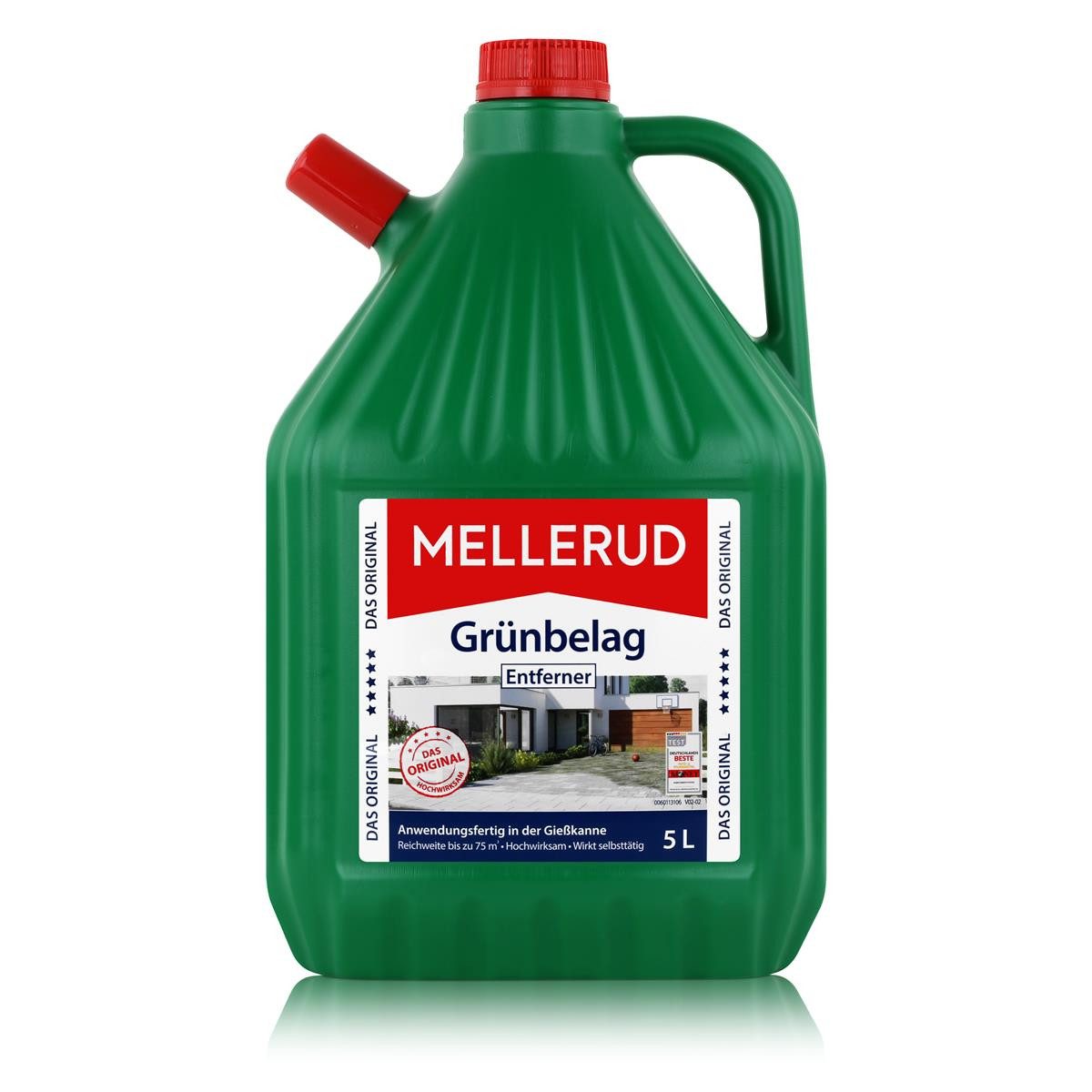 Mellerud Grünbelag Entferner 5L anwendungsfertig in der Gießkanne (1er Spezialwaschmittel