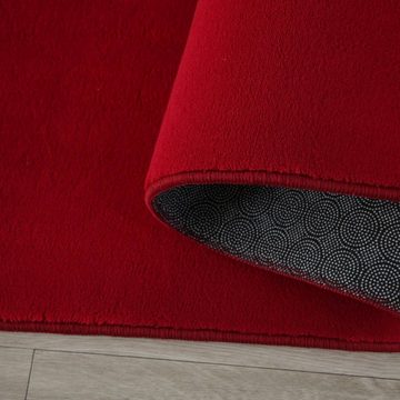 Teppich, Homtex, 60 x 110 cm, Waschbarer Teppich, Kurzflor rutschfest Weich, Felloptik, Super Soft