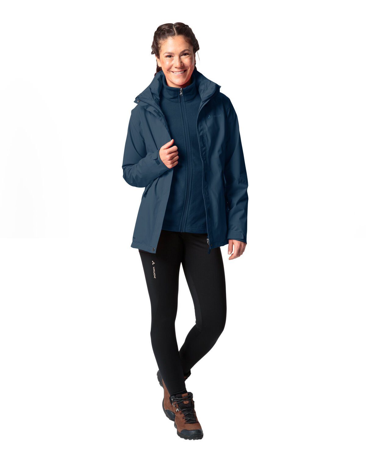 sea uni (2-St) Jacket 3in1 dark Women's Rosemoor Doppeljacke VAUDE