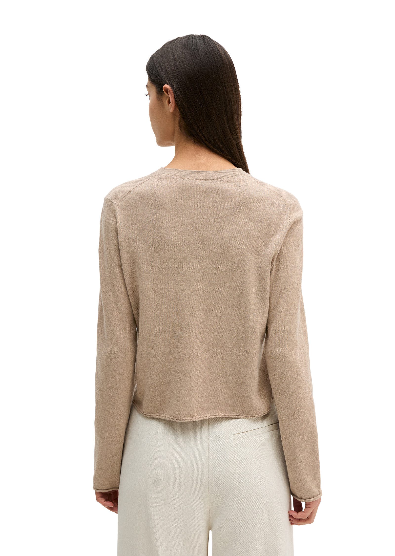 Marc O'Polo Cardigan aus Organic Cotton-Leinen-Mix