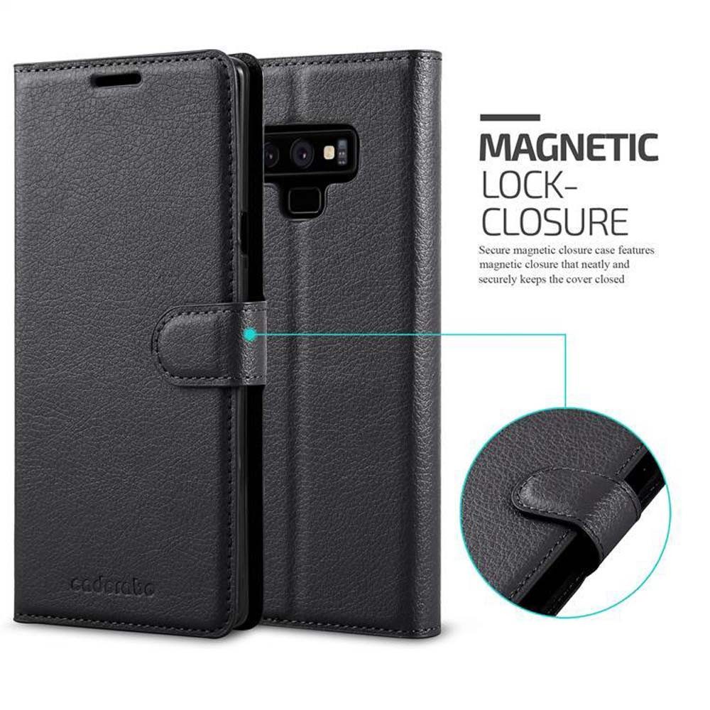 Cadorabo Handyhülle für Samsung Galaxy NOTE 9 Hülle Samsung Galaxy NOTE 9, Hülle Schutzhülle mit Standfunktion, Kartenfach und Magnetverschluss