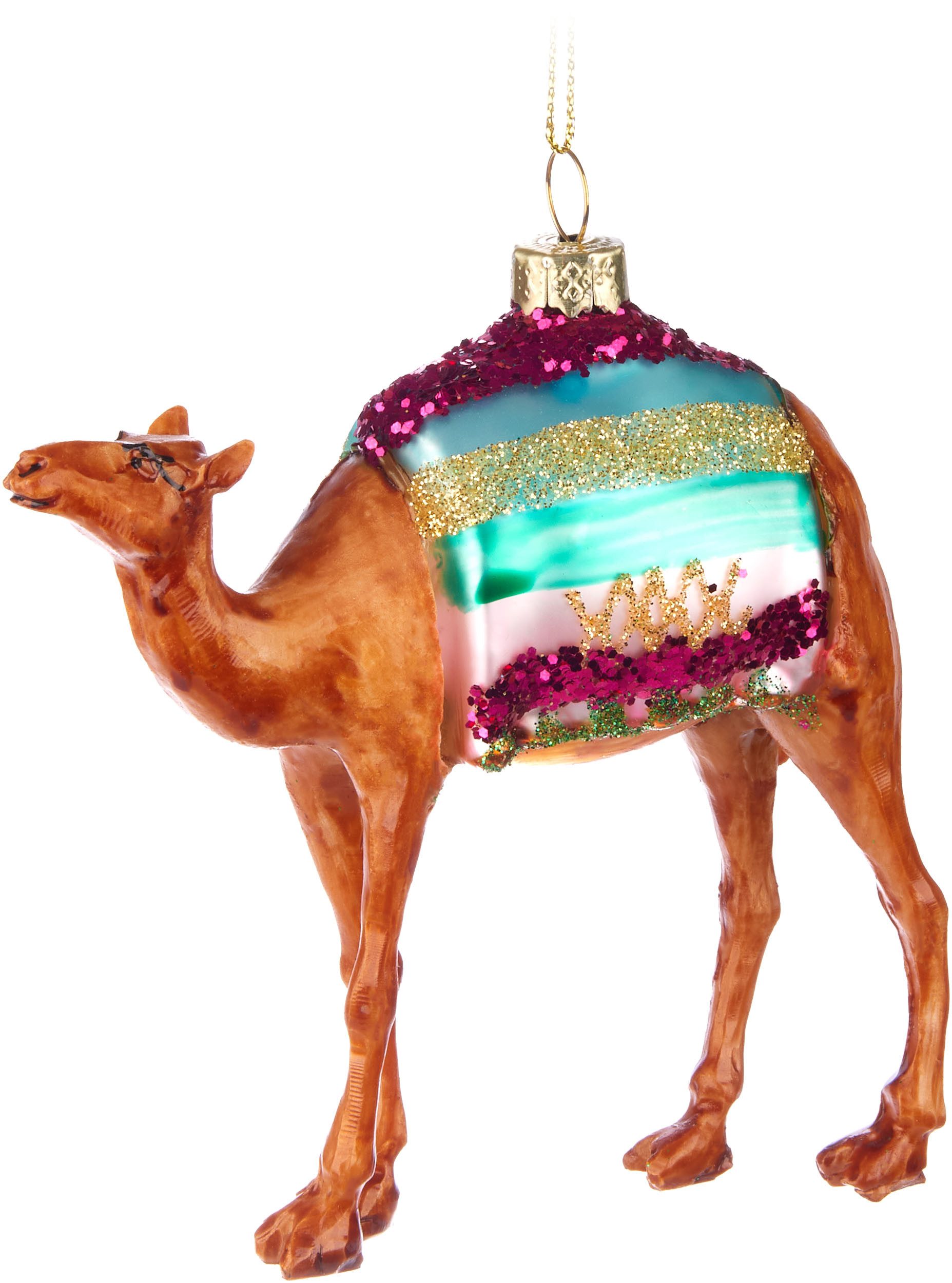 BRUBAKER Weihnachtsbaumkugel Handbemalte Weihnachtskugel - viele lustige Motive - Glas Baumkugel (1 St), Christbaumschmuck Figuren Deko Anhänger Christbaumkugel Weihnachtsdeko