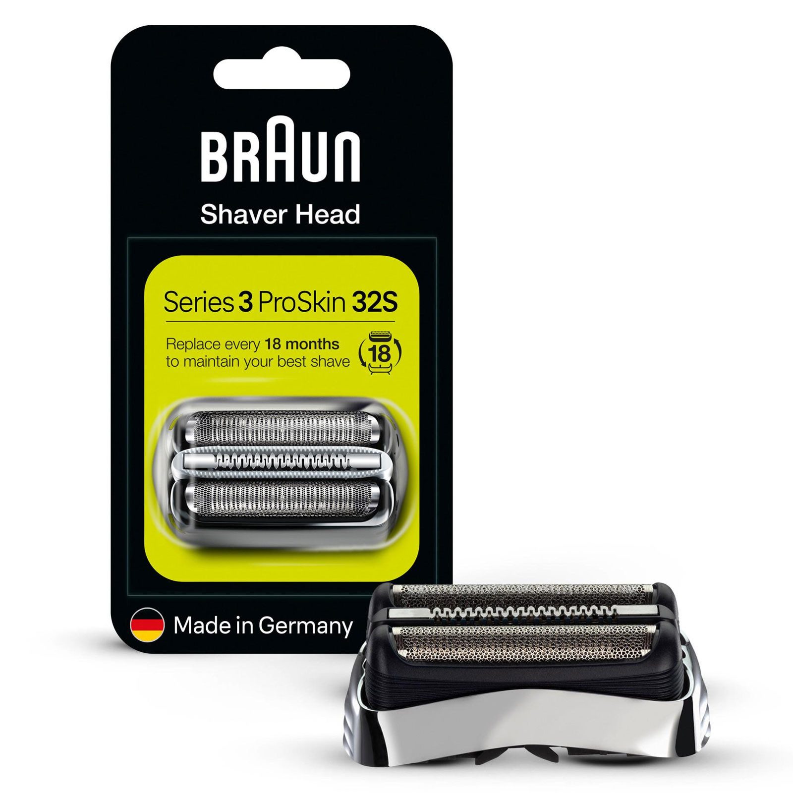 Braun Ersatzscherköpfe KP 32B Kombipack silber