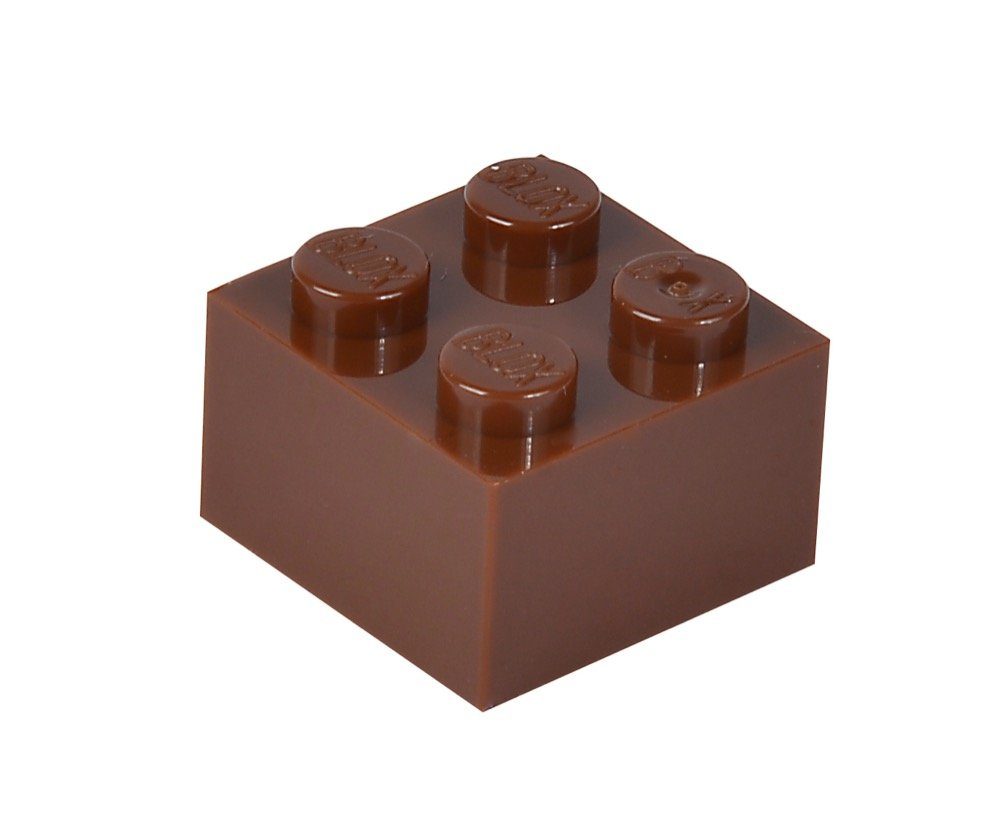 SIMBA Simba Konstruktionsspielzeug Blox 100 Teile 4er braun 104114533 Spielbausteine