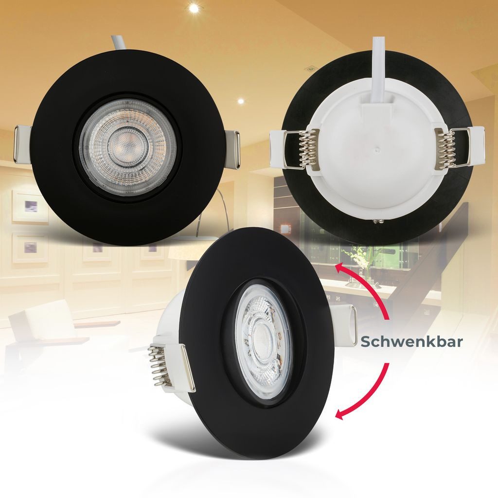 B.K.Licht LED Einbaustrahler LED Bad-Einbauleuchten ultraflach günstig online kaufen