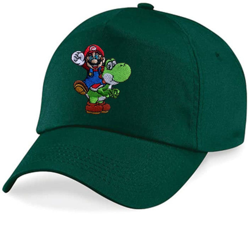 Blondie & Brownie Baseball Cap Kinder Mario Faust Stick Patch Luigi Peach Super Nintendo One Size Flaschengün