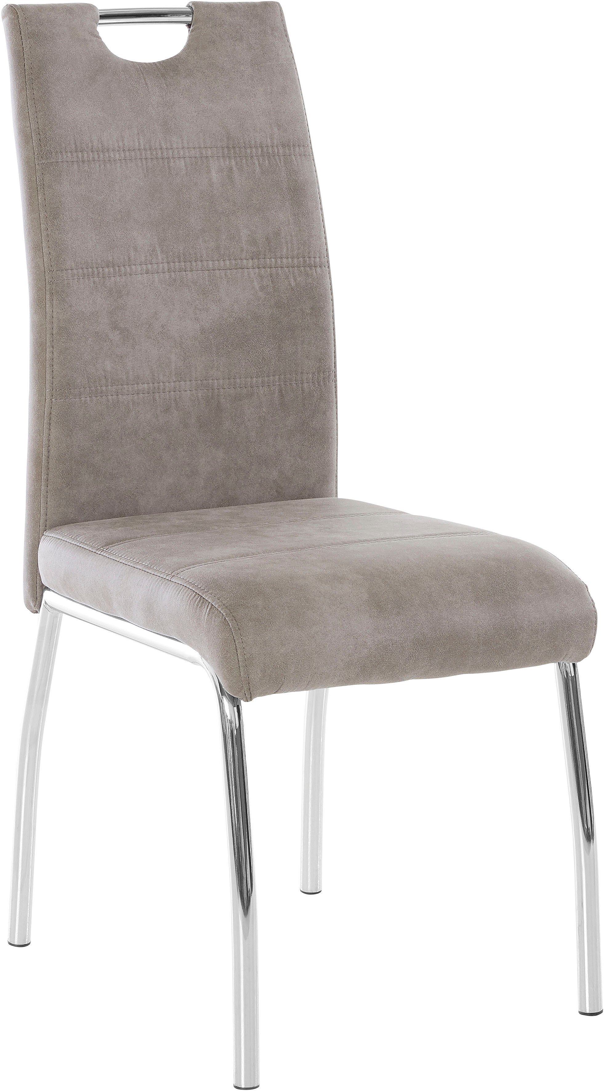 oder 2 St), grau Stuhl verchromt 2 | Stück Vintage Susi (Set, 4 HELA grau | Vintage