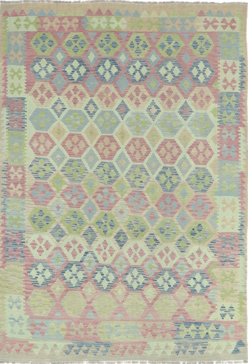 Orientteppich Kelim Afghan Heritage 201x292 Handgewebter Moderner Orientteppich, Nain Trading, rechteckig, Höhe: 3 mm