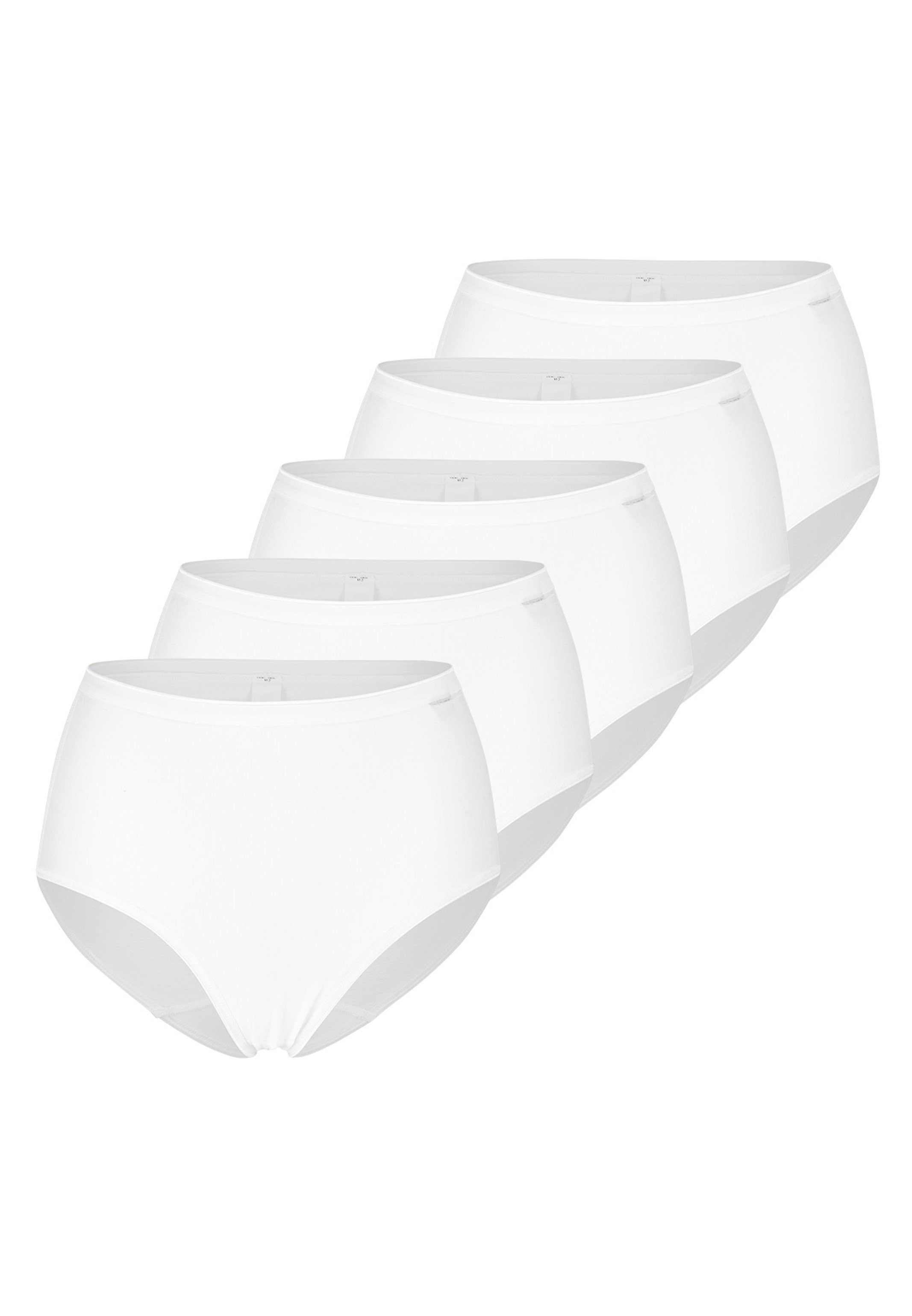 Shaping-Effekt - sanftem Pack Speidel mit Maxi Taillenslip Slip Figurformend Slip Shape Weiß 5er (Spar-Set, - 5-St)