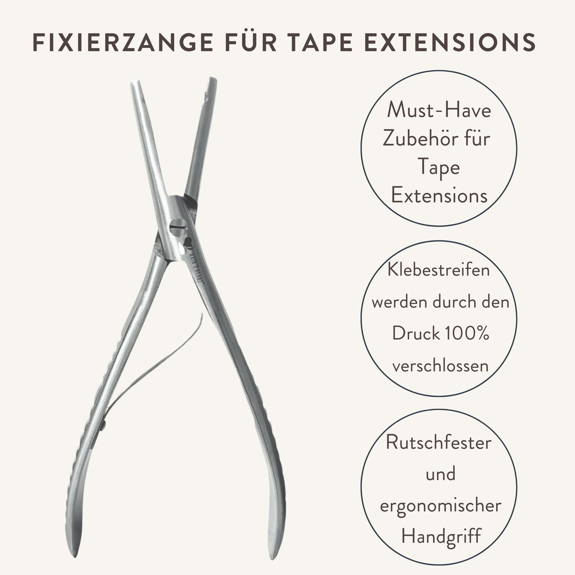 hair2heart Echthaar-Extension Fixierzange Extensions Tape für