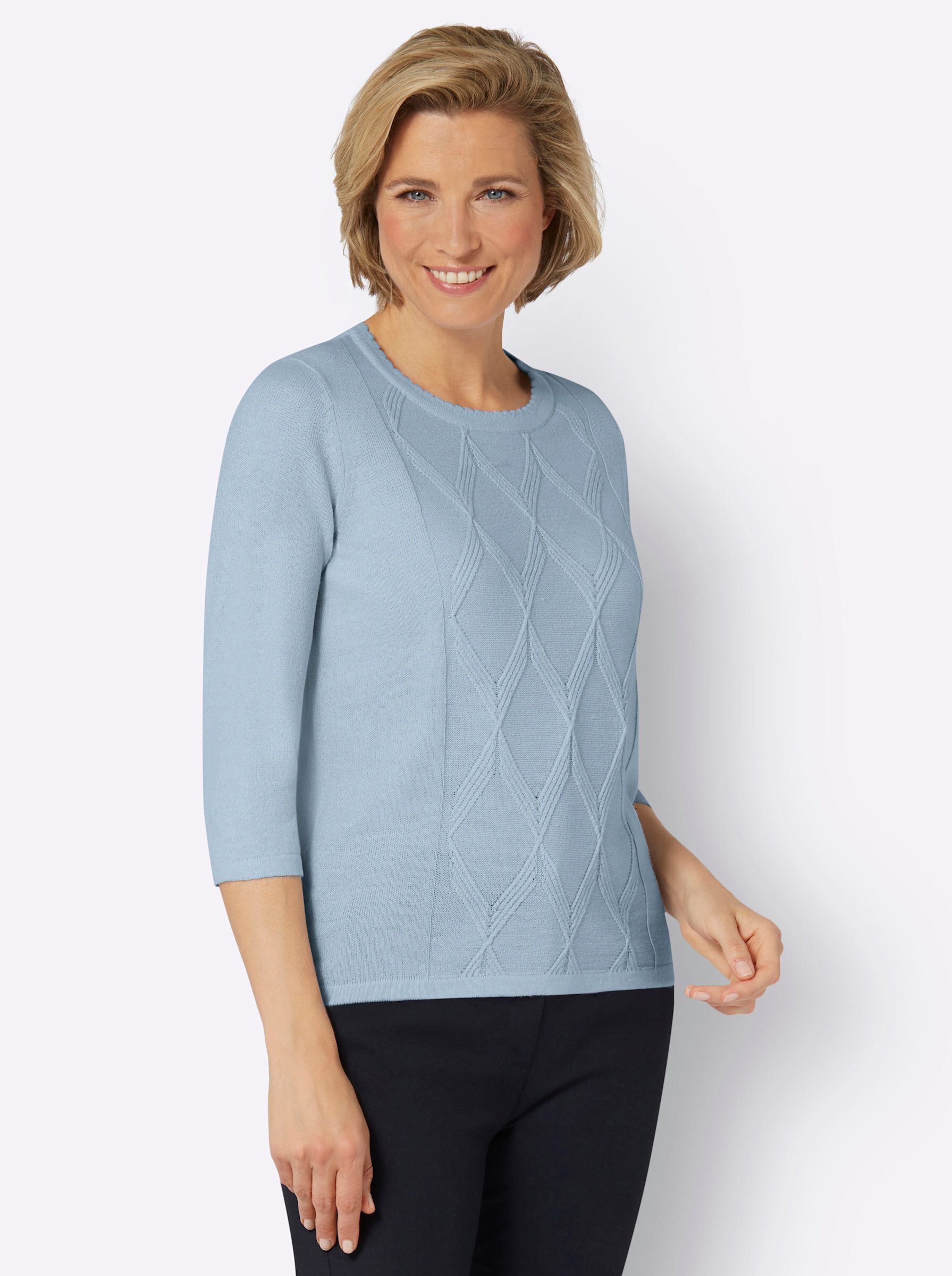 Strickpullover Kurzarmpullover