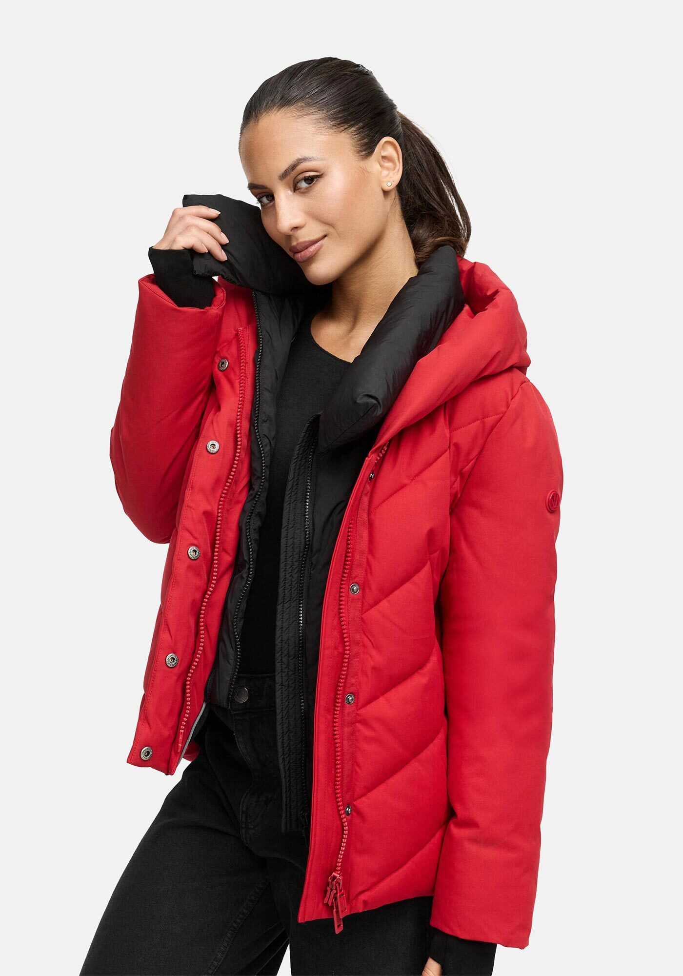 Marikoo Winterjacke Nadiraa 2-in-1 Funktion Herausnehmbare Polyester-Innenteil