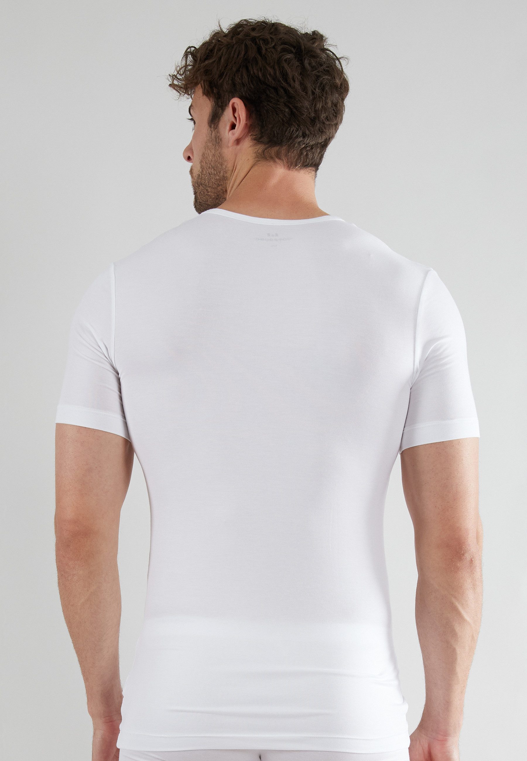 GÖTZBURG Unterziehshirt GÖTZBURG Herren Shirt weiß uni 2er Pack (2-St)