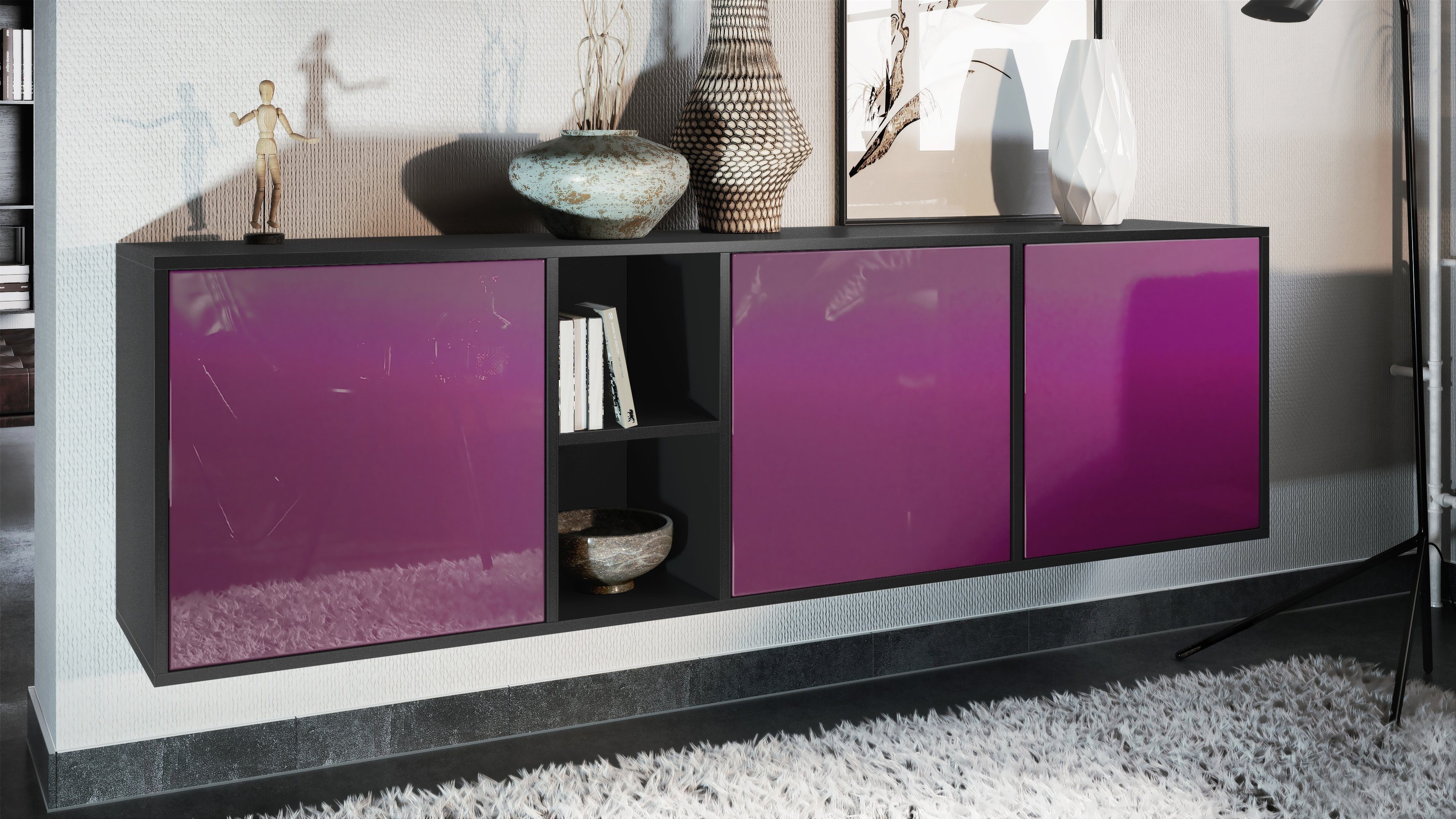 Vladon Sideboard Cuba (Kommode, mit 3 günstig online kaufen