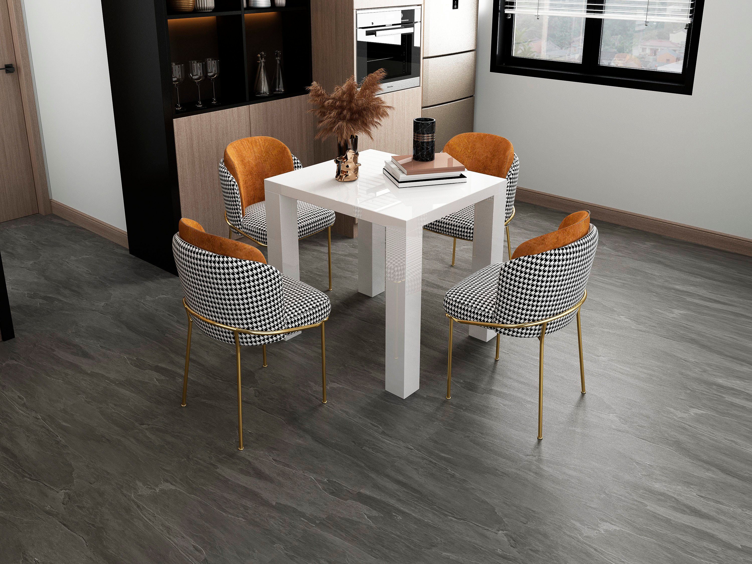 SalesFever Esstisch Design-Tisch für stilvolles Ambiente, hochglanz lackiert