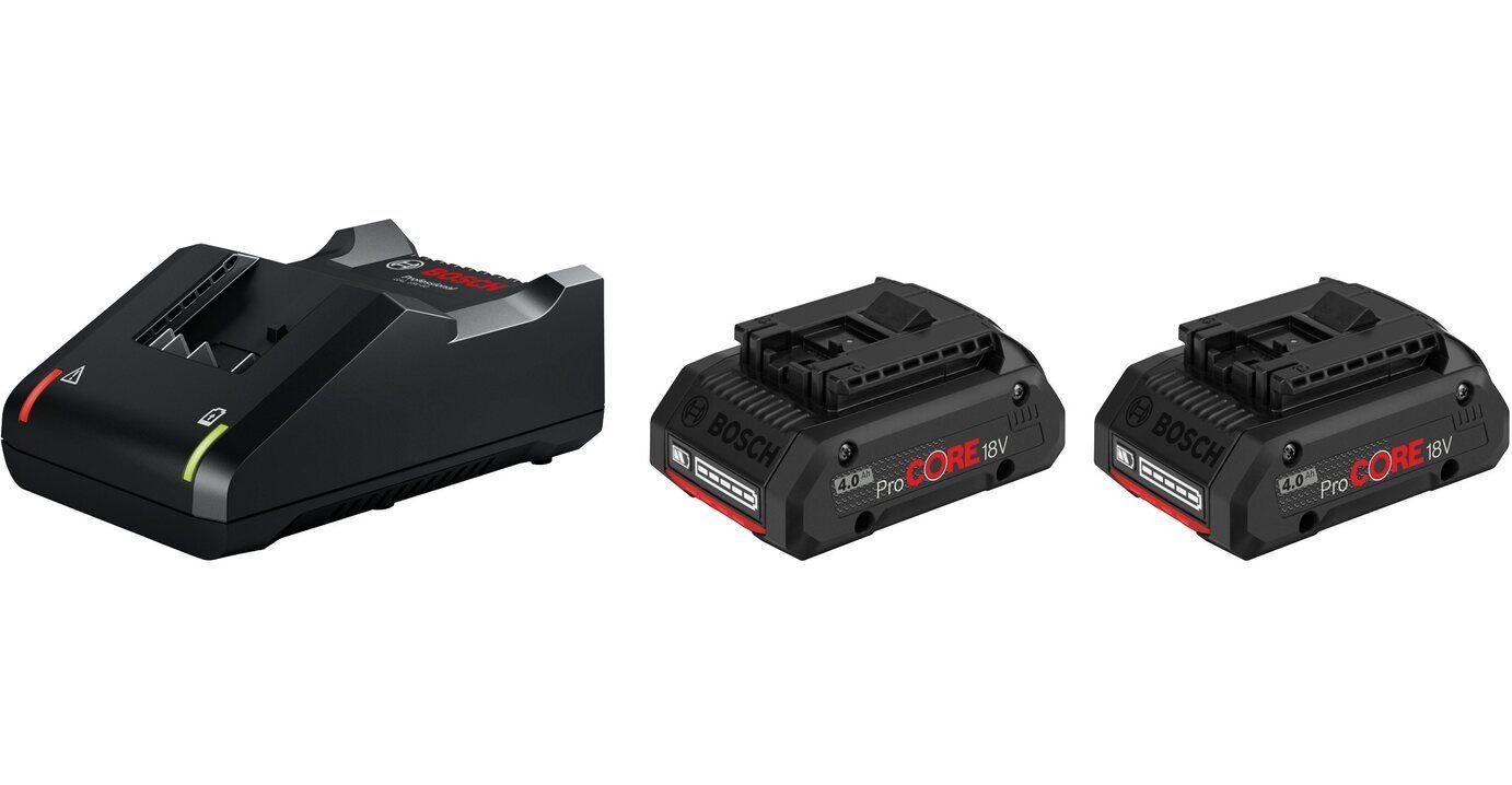 2 x ProCORE18V 4.0Ah Akkus mit Ladegerät GAL 18V-40 Akku Starter-Set