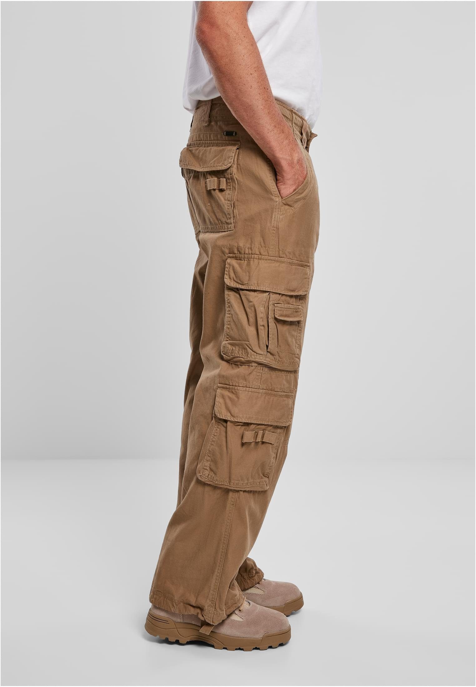 Vintage (1-tlg) Cargo Brandit Herren beige Cargohose Pants