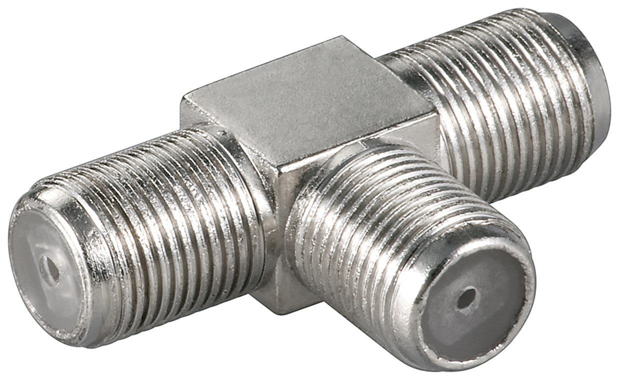 Koax-Kabelverbinder goobay F Adapter F Buchse doppelt F Buchse zink (Bulk)